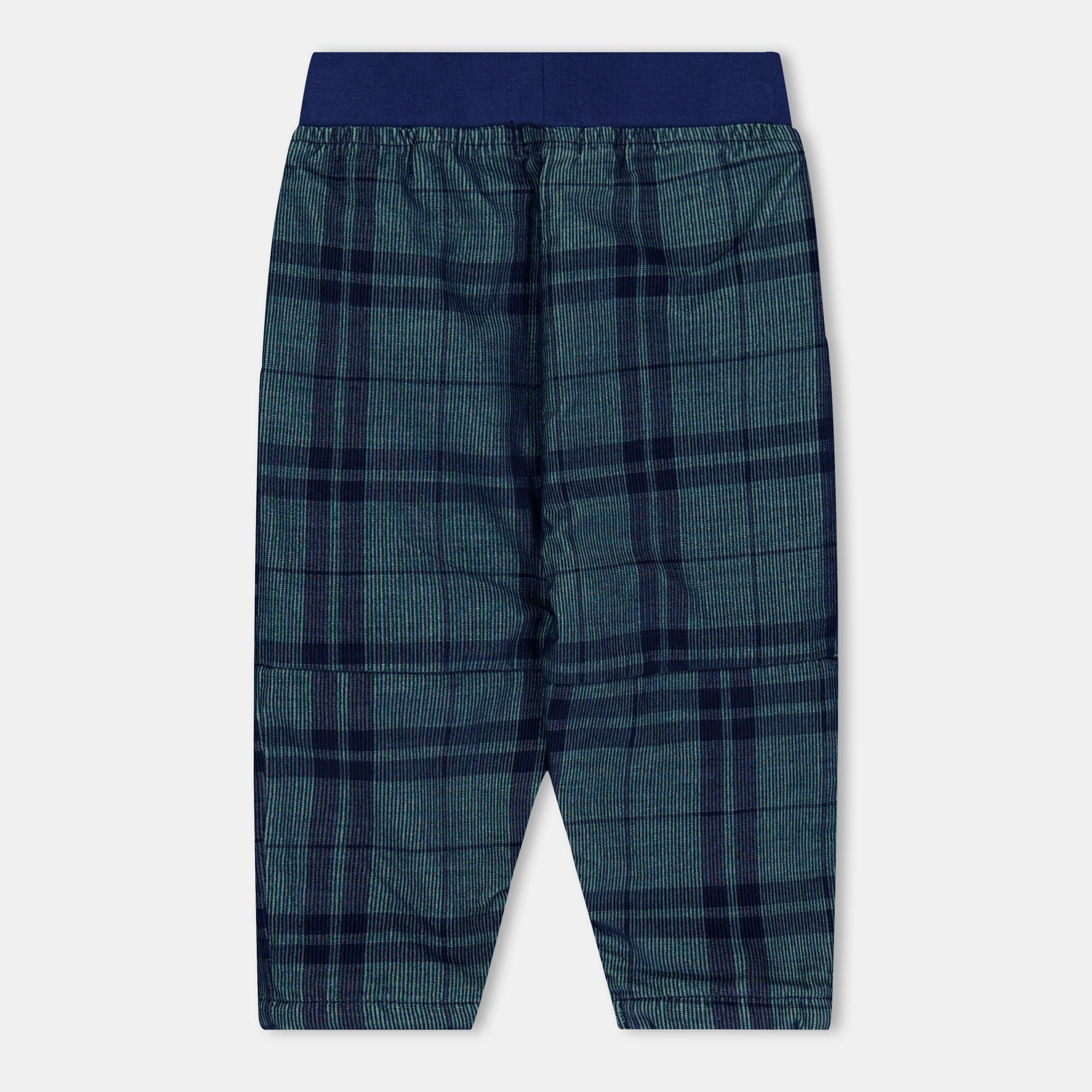 Blue - Lilly and Sid - Patterned Woven Straight Leg Trouser - 2