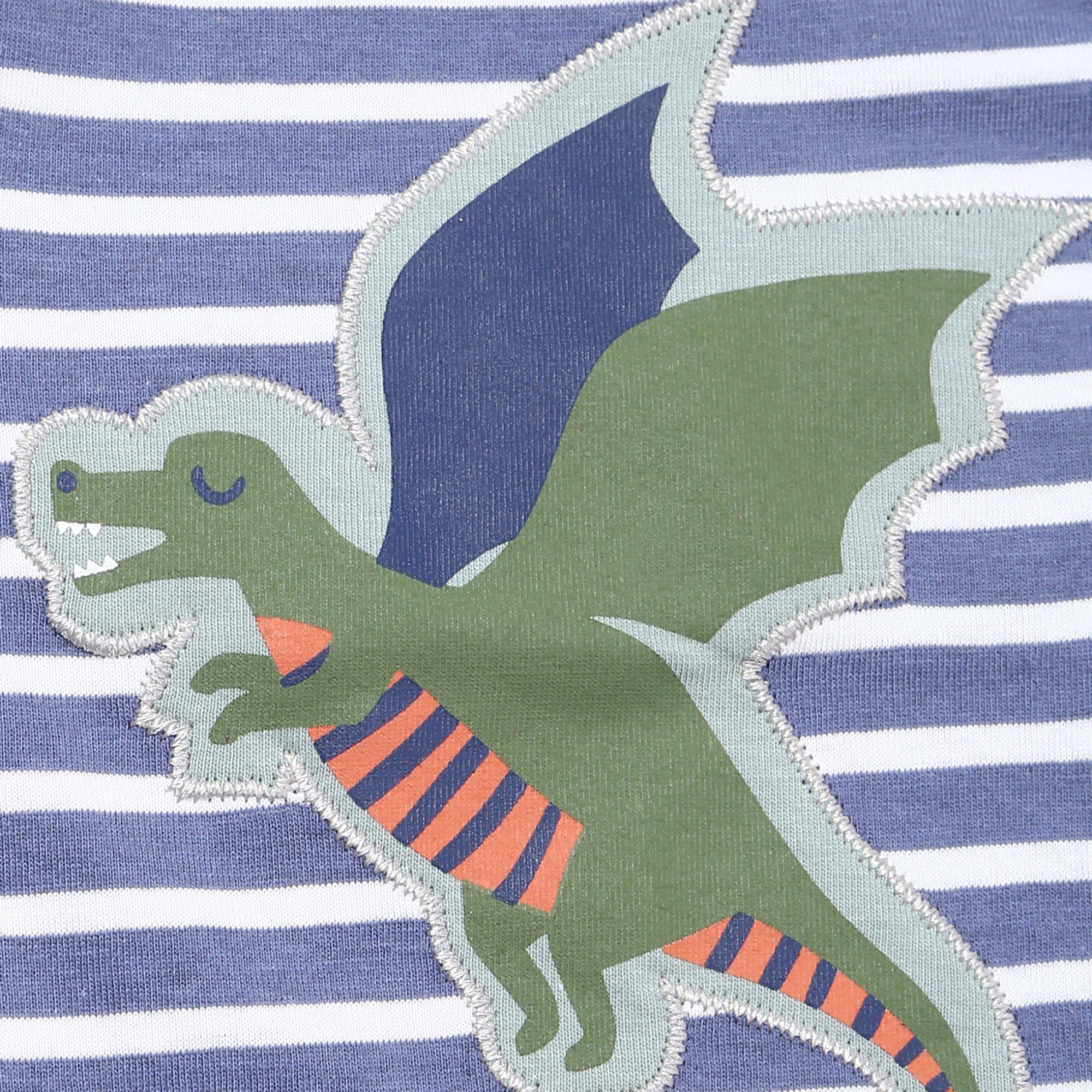 Blue - Lilly and Sid - Dragon Playsuit - 4