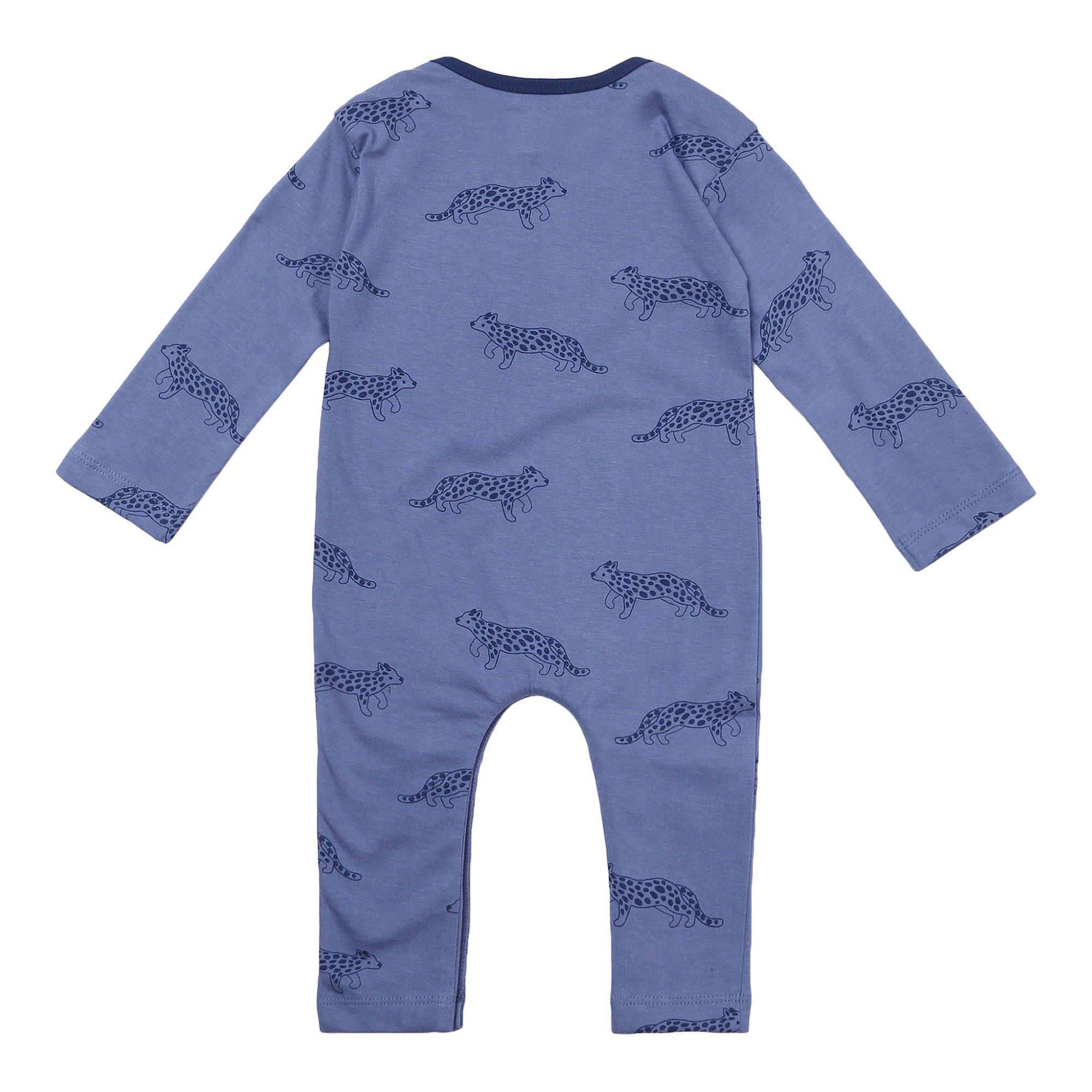 Blue - Lilly and Sid - Leopard Playsuit - 2