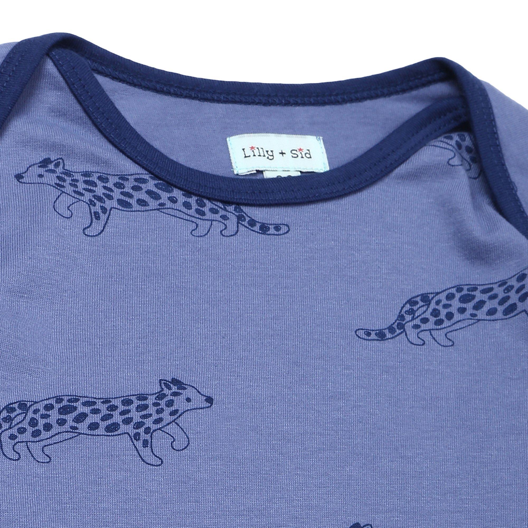 Blue - Lilly and Sid - Leopard Playsuit - 3