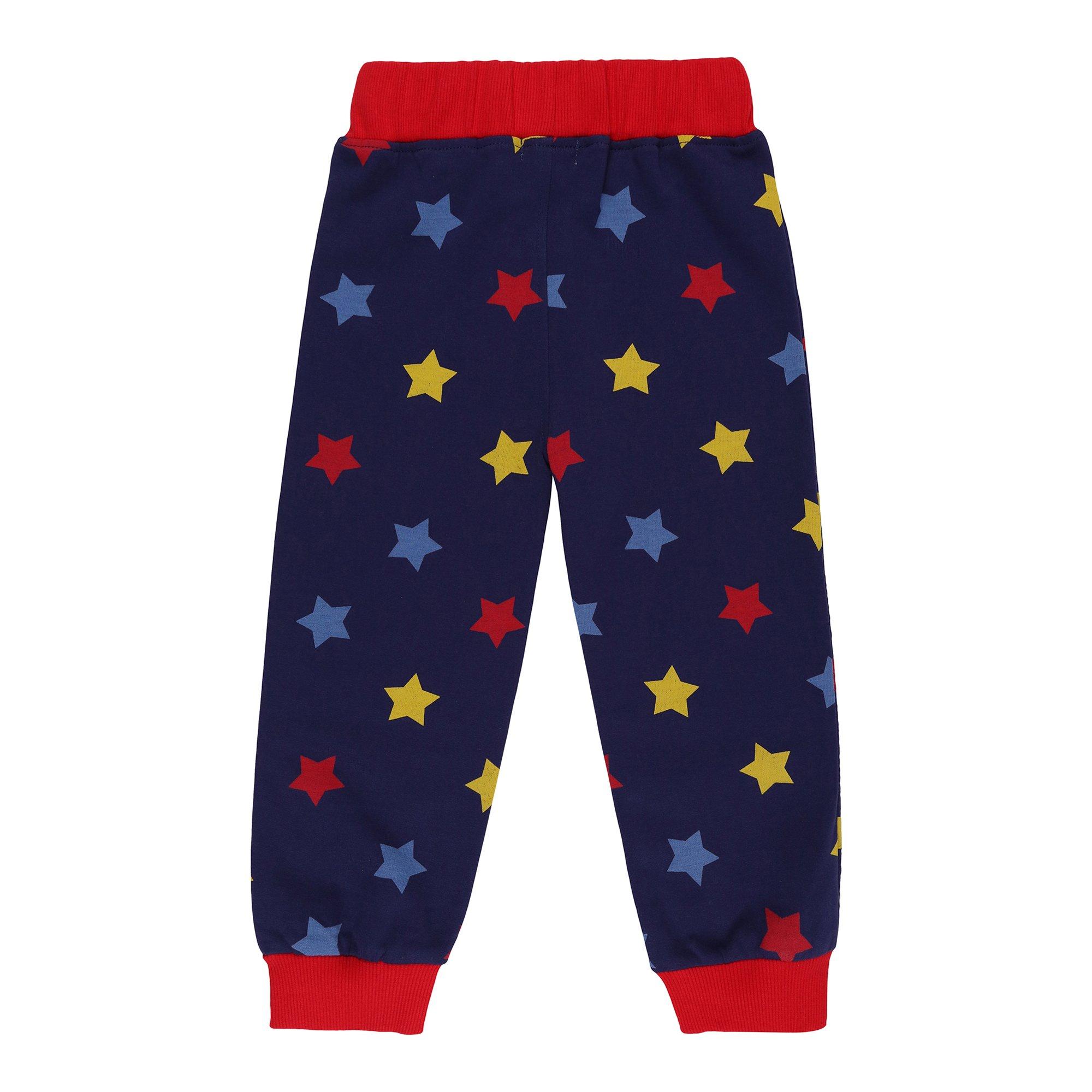 Multi - Lilly and Sid - LaS Stars Closed Hem Fleece Joggers - 2
