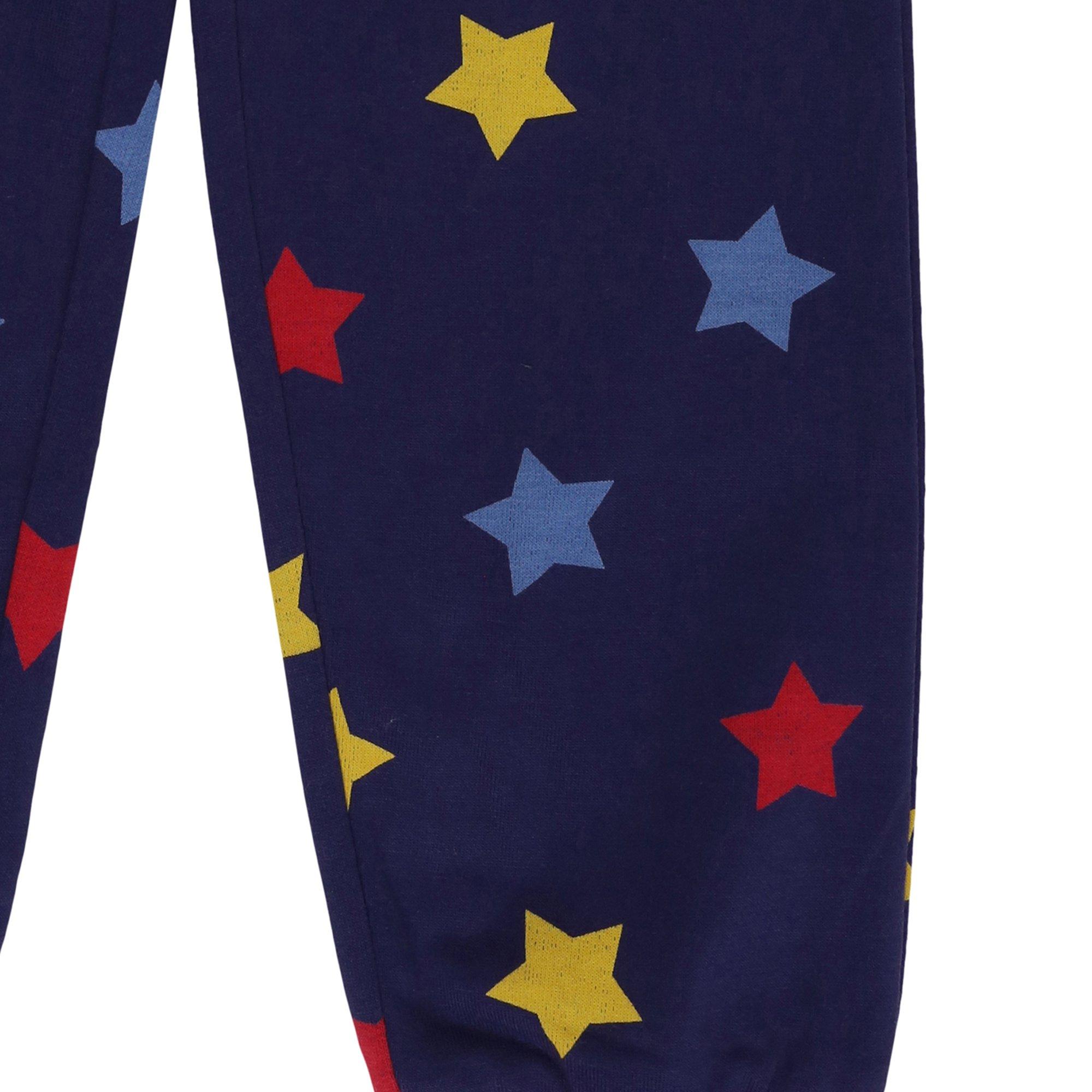 Multi - Lilly and Sid - LaS Stars Closed Hem Fleece Joggers - 4