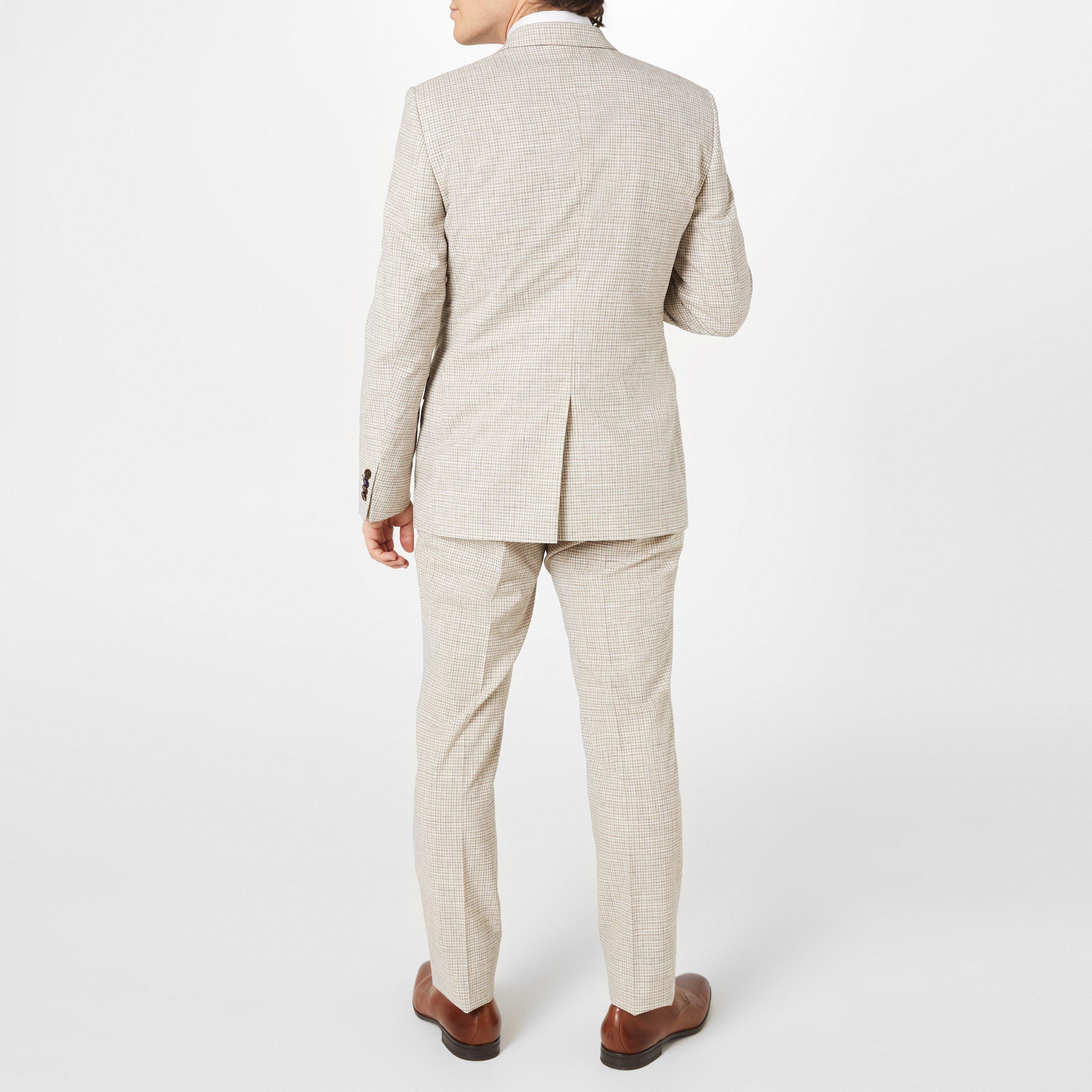 Oatmeal Check - Without Prejudice - Men's Perrin Waistcoat - 4