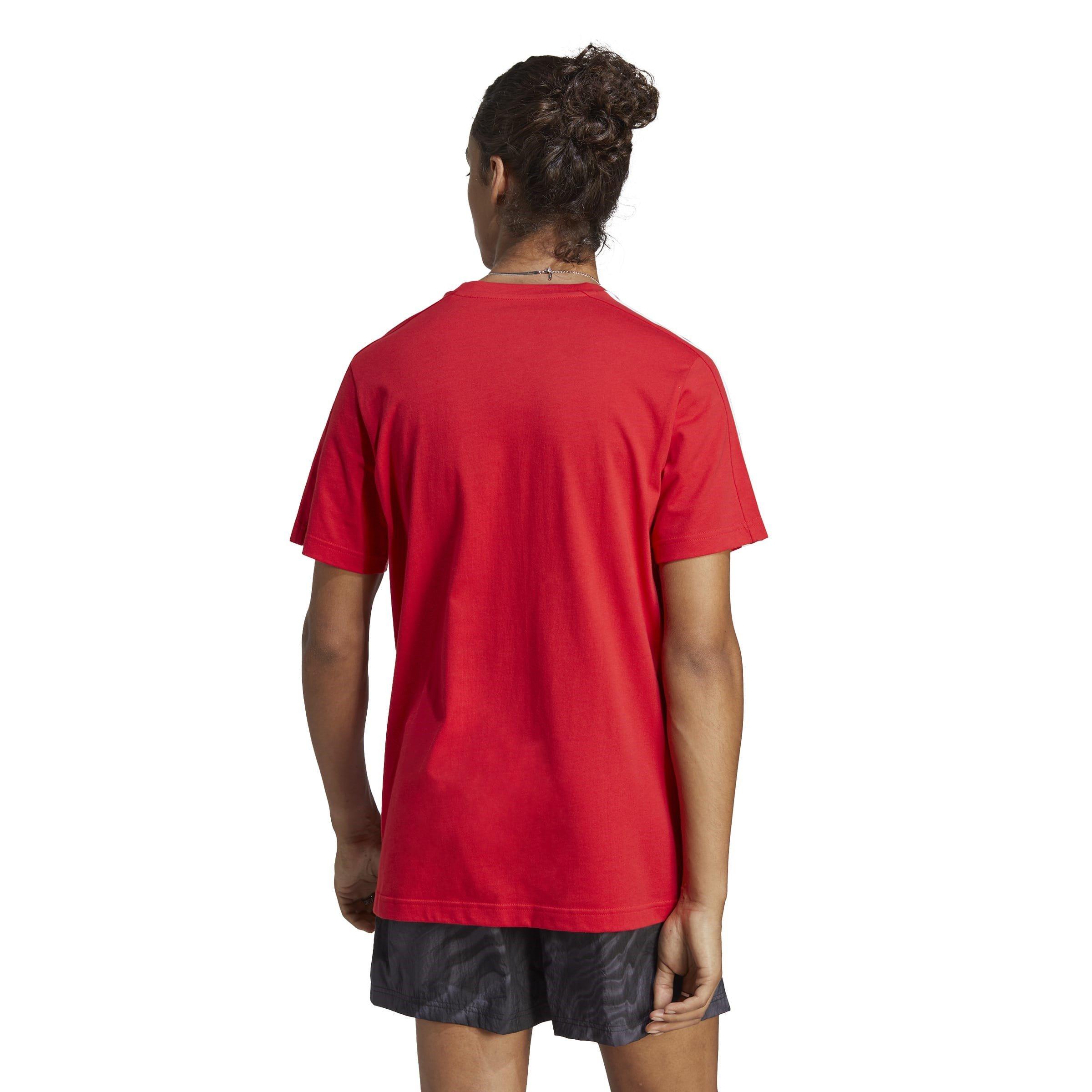 Better Scarlet - adidas - ESSENTIALS SINGLE JERSEY 3-STRIPES T-SHIRT - 3