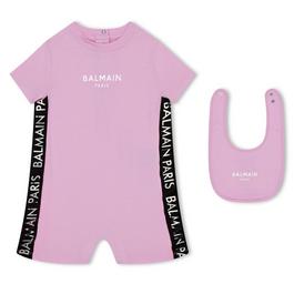 Balmain All In One And Bib Set Babies