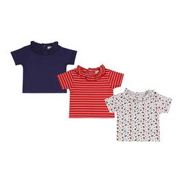 Lilly and Sid & Sid Multicoloured Ditsy Floral Stripe And Plain Bodysuit - 3 Pack Gift Set