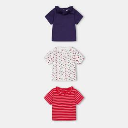 Lilly and Sid & Sid Multicoloured Ditsy Floral Stripe And Plain Bodysuit - 3 Pack Gift Set