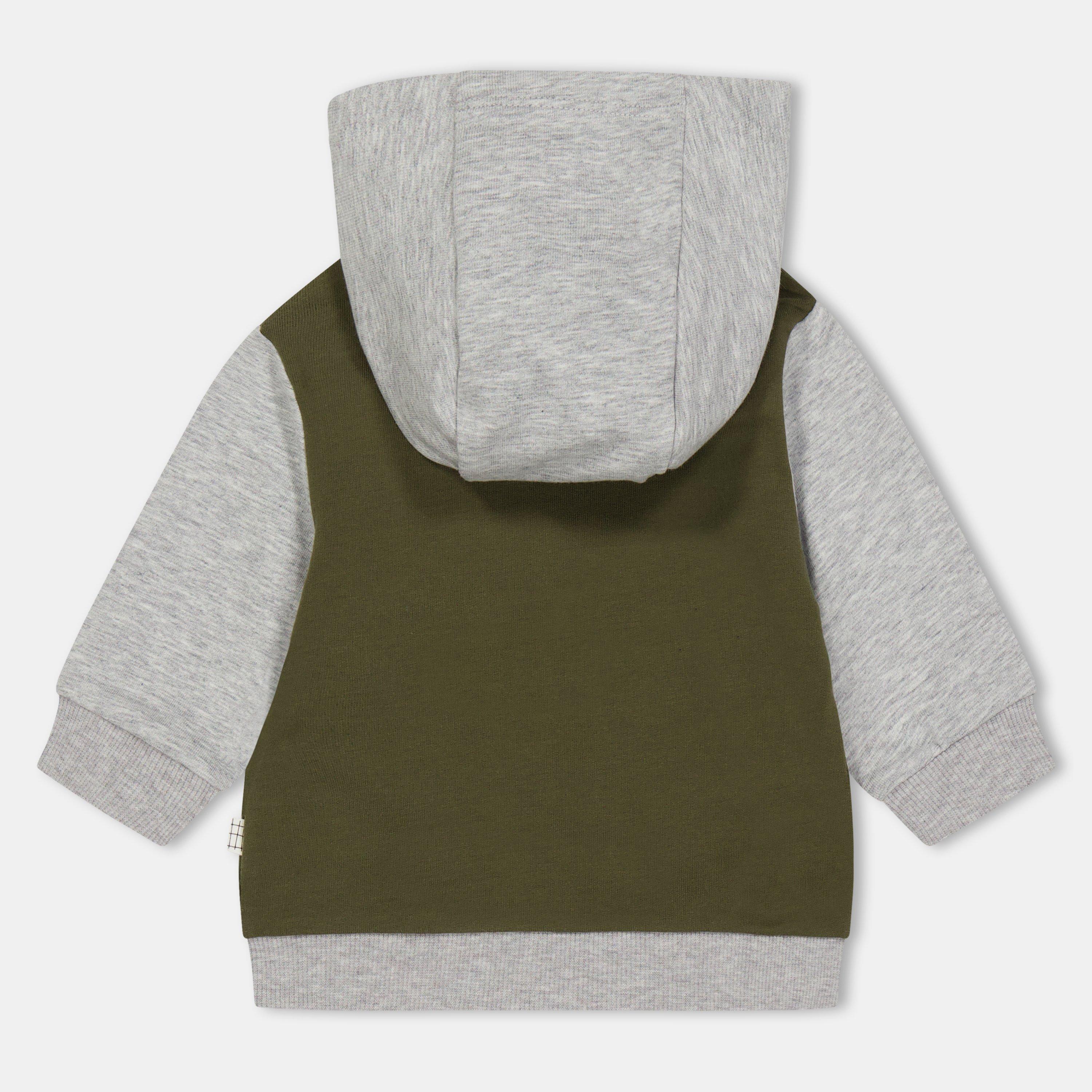 Khaki Grey - Carrement Beau - Kids' Zip Hoodie - 2
