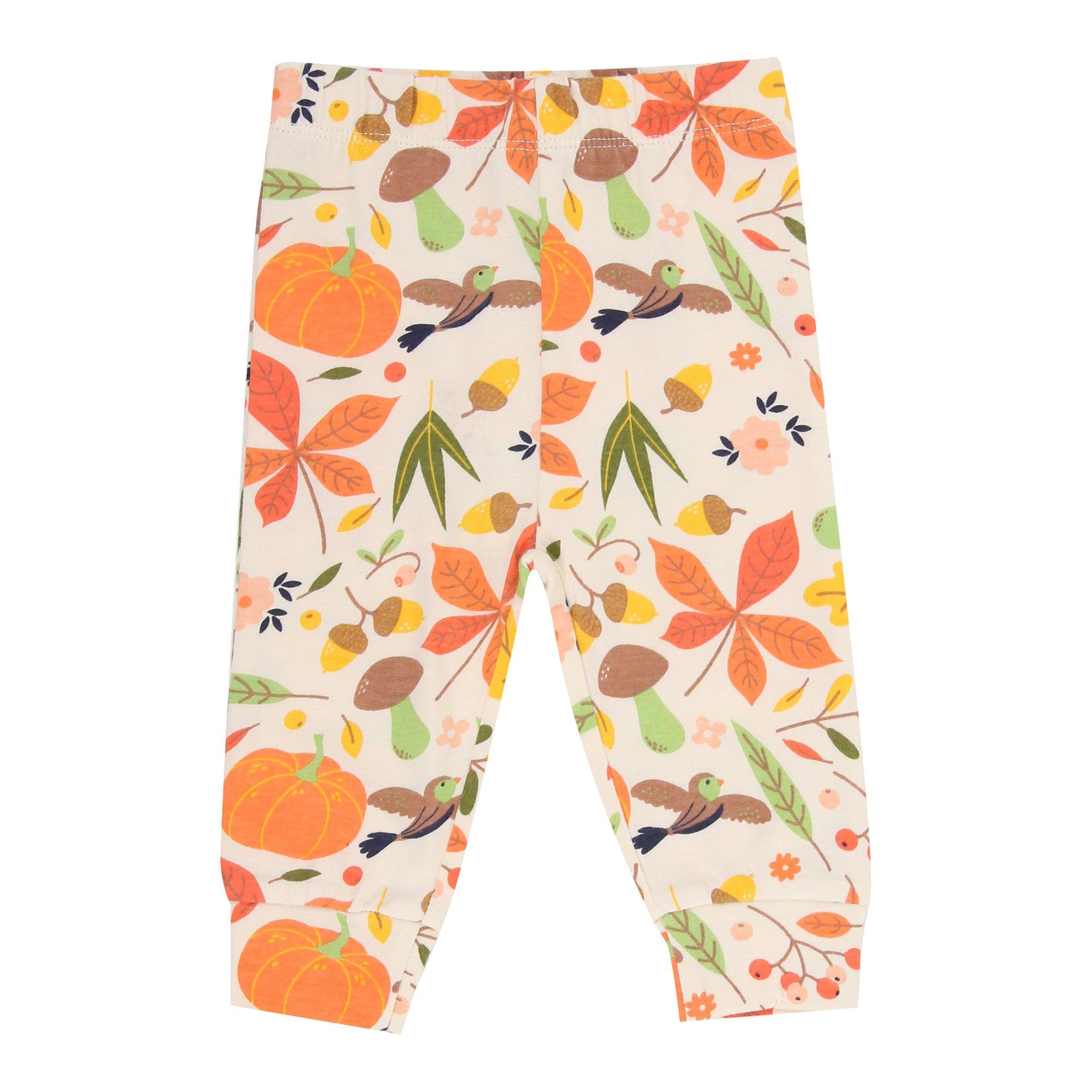 Meerkleurig - Lilly and Sid - Pumpkin Flip Top and Legging Set - 2