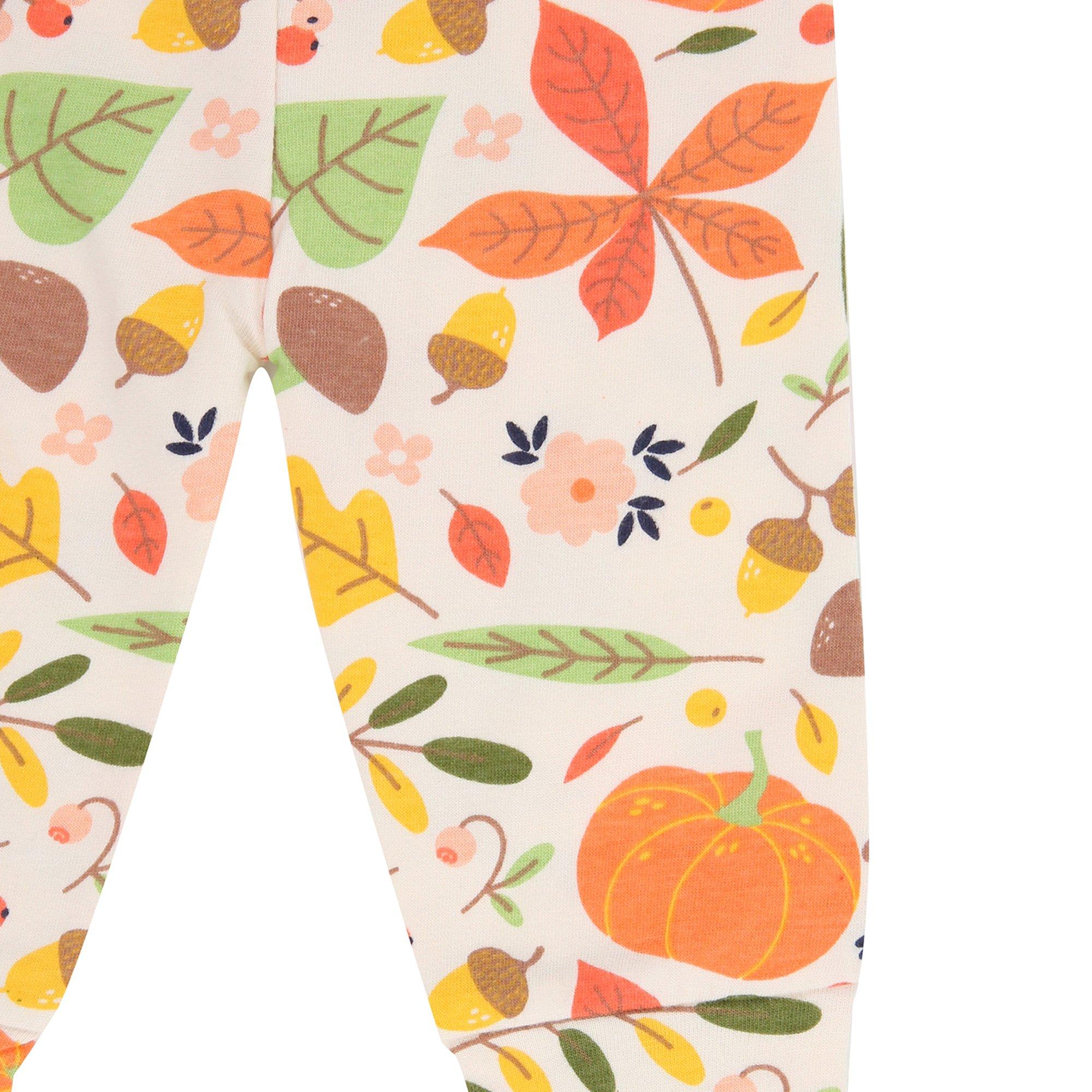 Meerkleurig - Lilly and Sid - Pumpkin Flip Top and Legging Set - 4