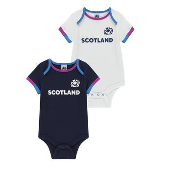 Team Scotland RFU Two Pack Babygrow Baby Boys