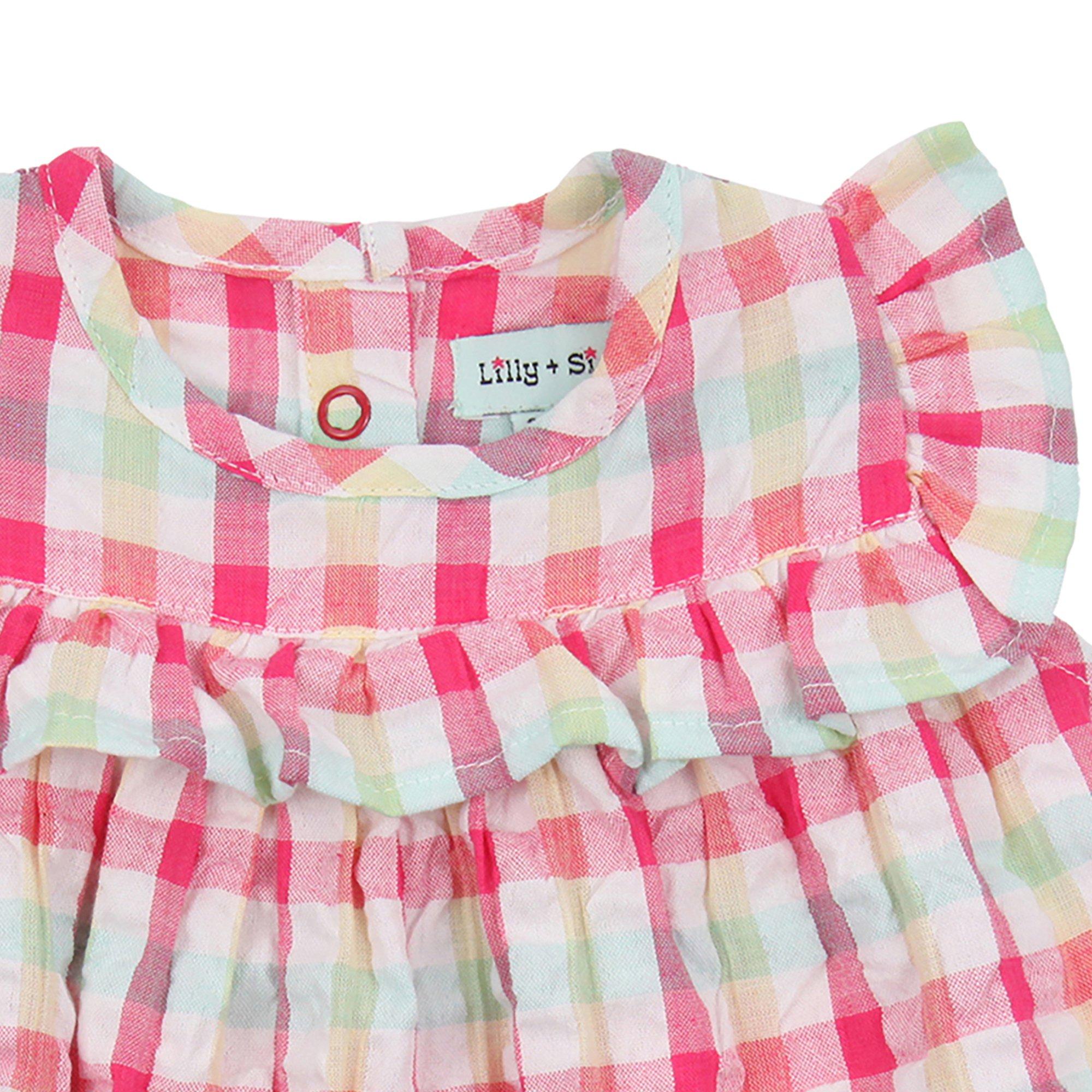 Meerkleurig - Lilly and Sid - Kids' Picnic Dress and Legging Set - 3
