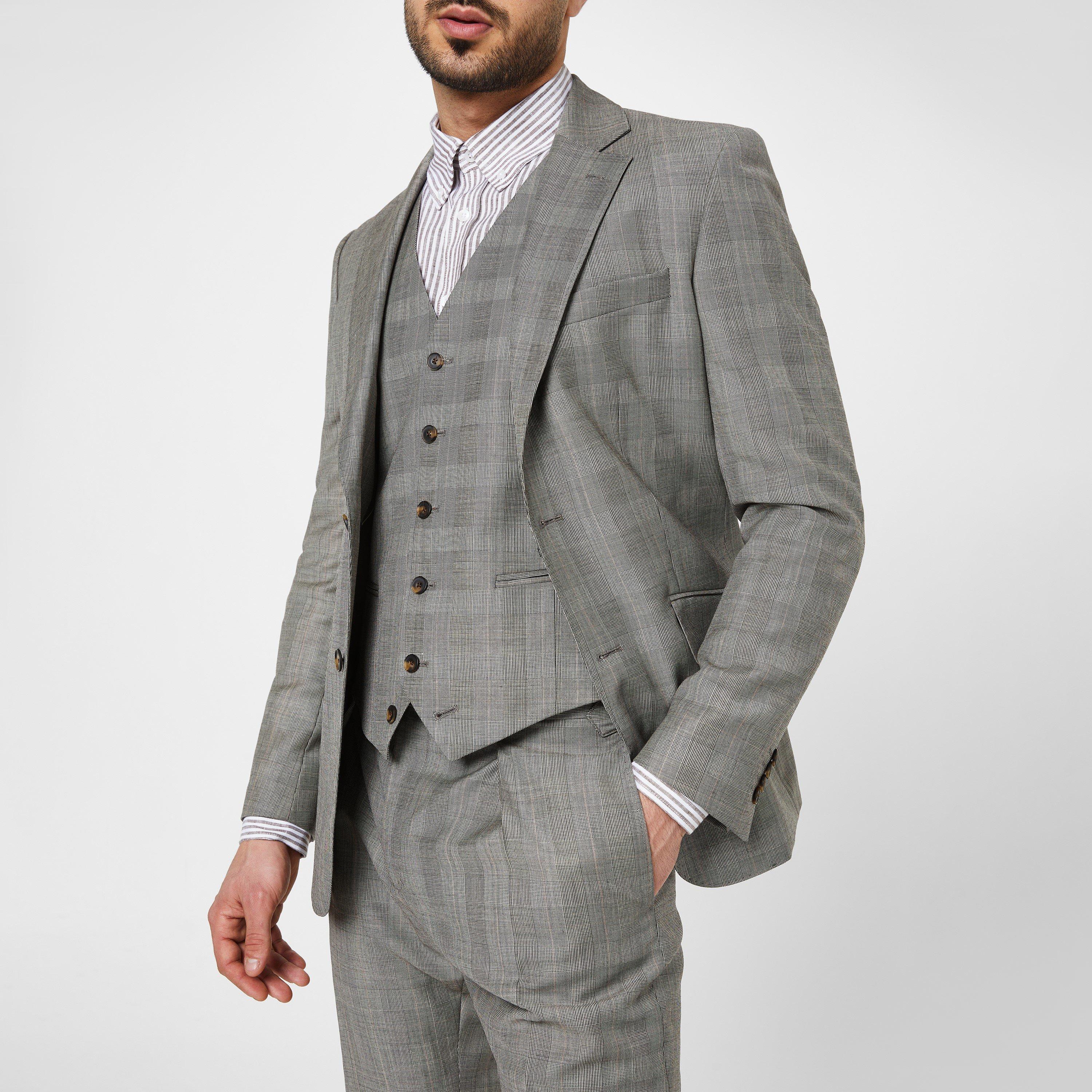 Grey Check - Patrick Grant Studio - Regent Waistcoat - 2