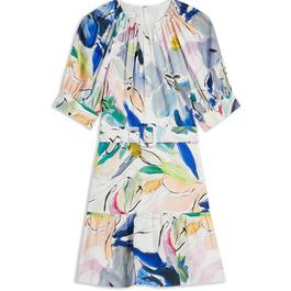 Ted Baker Ritahh Art Print Belted Mini Dress