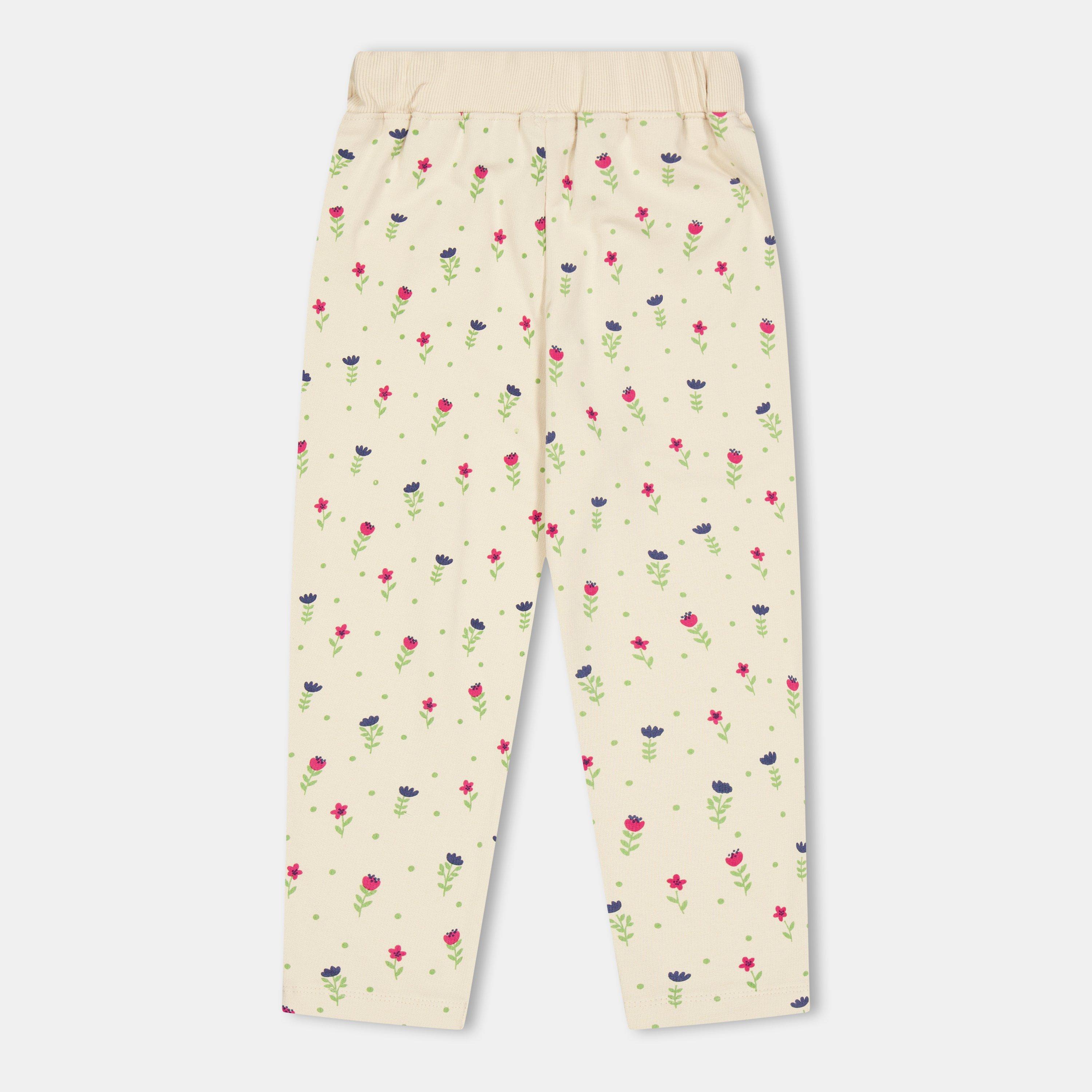 Pink - Lilly and Sid - Floral Fleece Joggers - 2