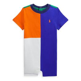 Polo Ralph Lauren Coulourblock Romper Babies