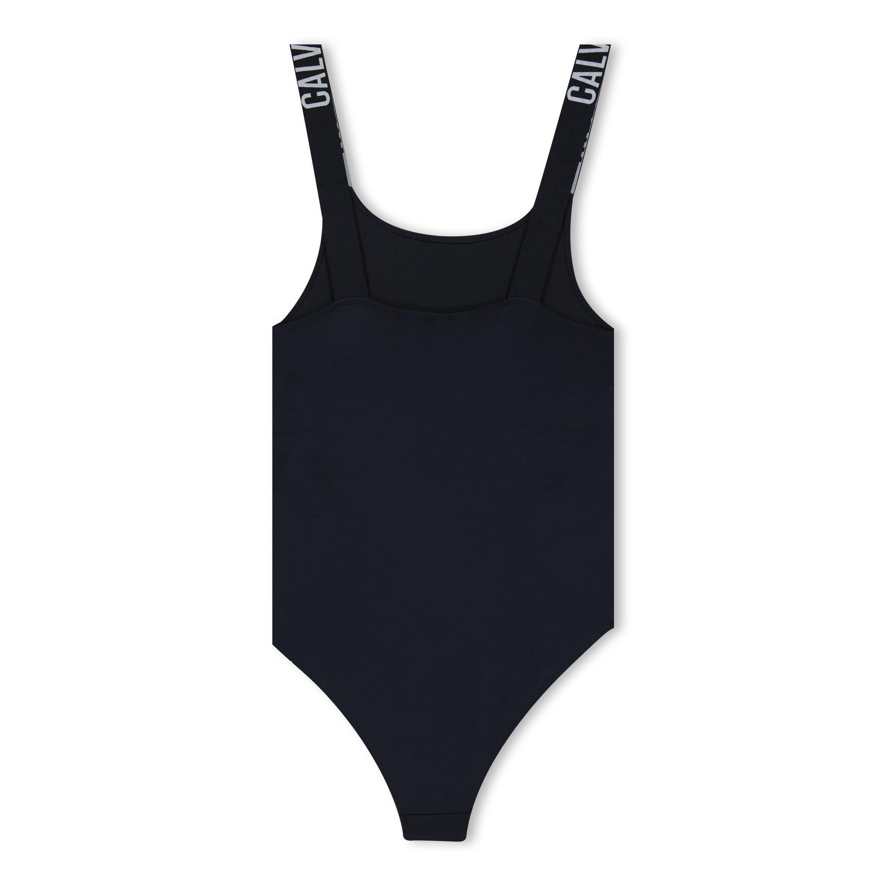 Black BEH - Calvin Klein - Kids' Logo Balconette Swimsuit - 2
