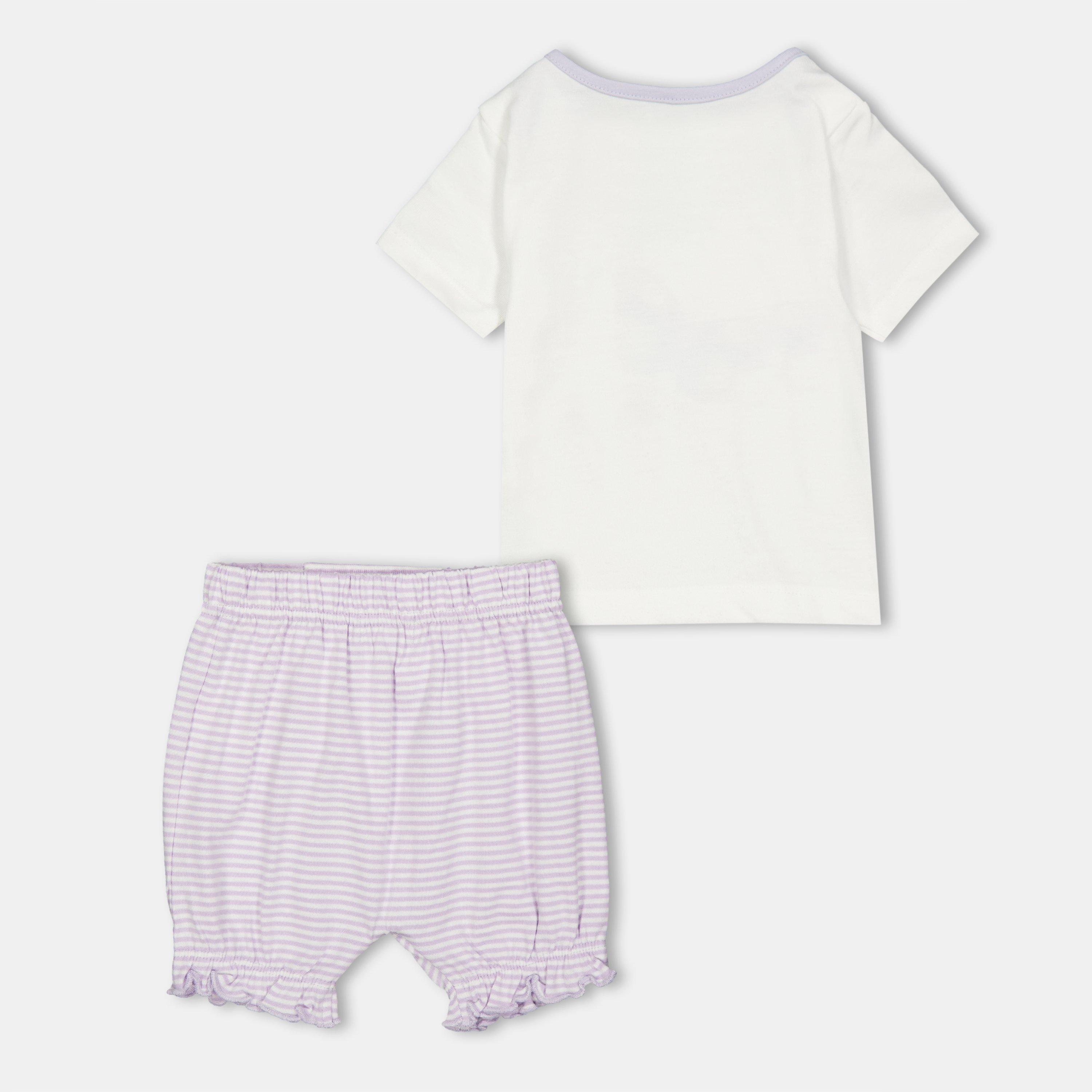 Multi - Lilly and Sid - Butterfly T-Shirt Set - 2