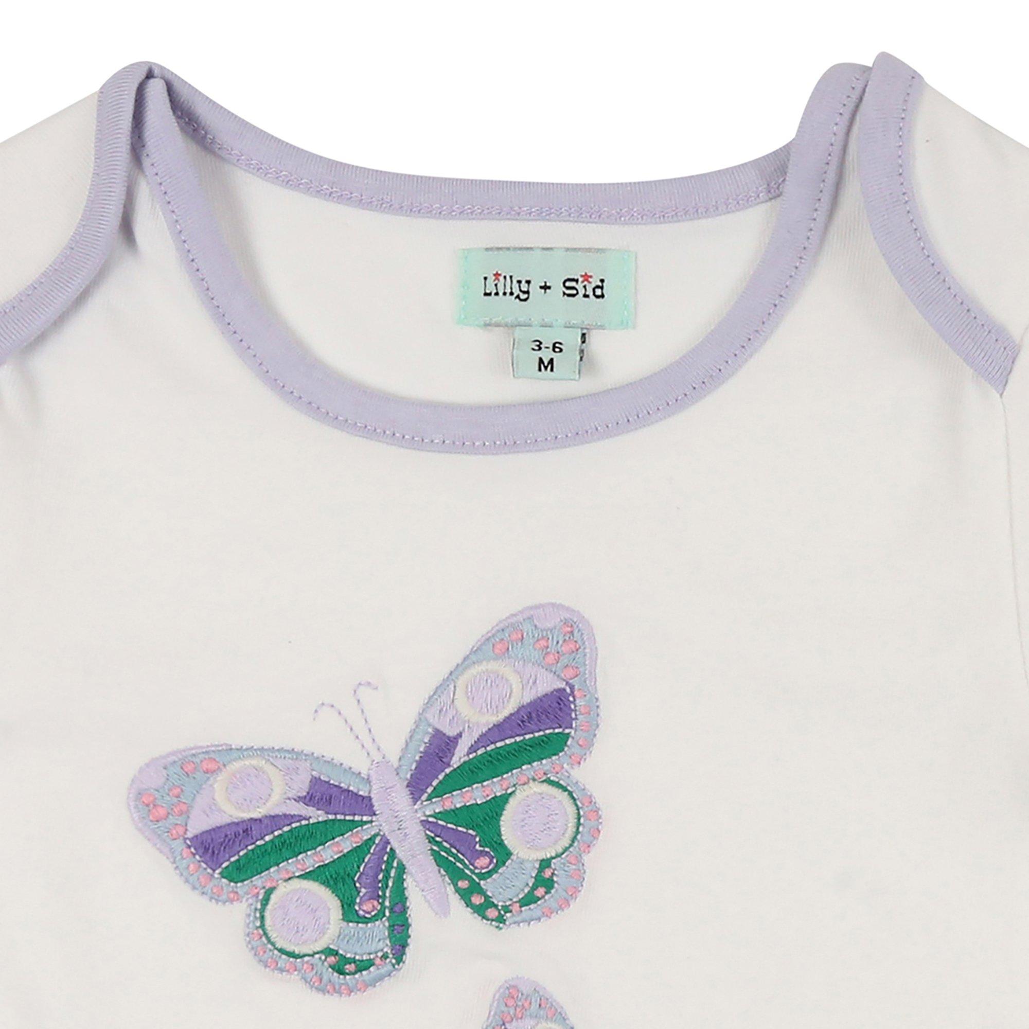 Multi - Lilly and Sid - Butterfly T-Shirt Set - 3