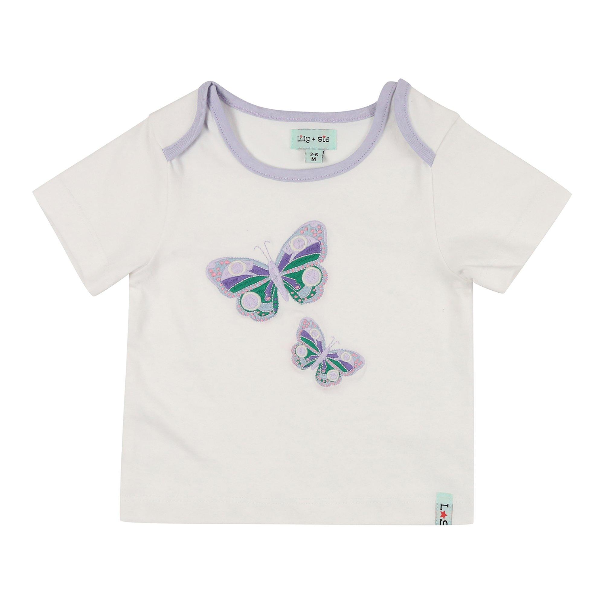 Multi - Lilly and Sid - Butterfly T-Shirt Set - 4