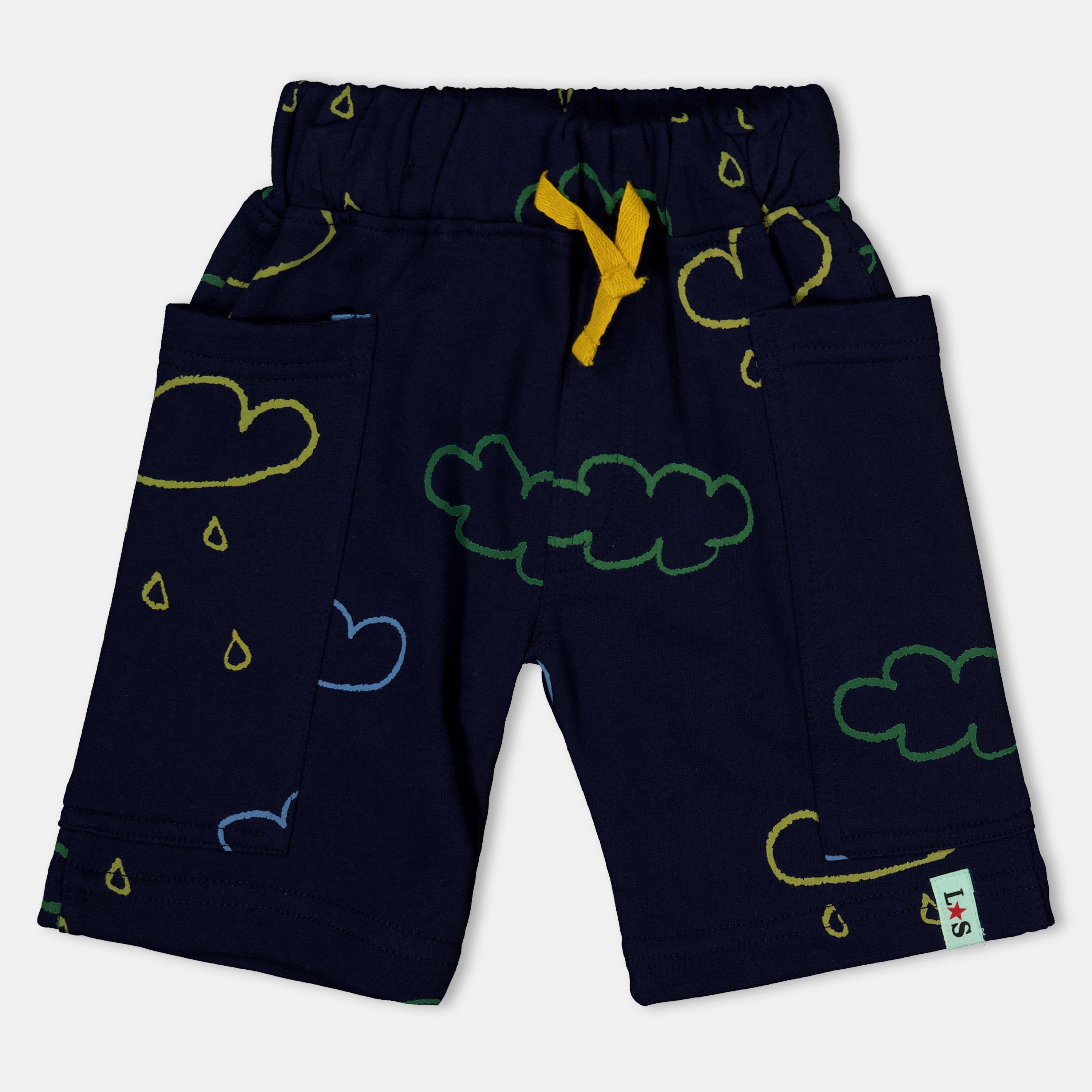 Lilly And Sid Men's Cargo Shorts - Navy - 0-6 Mnth