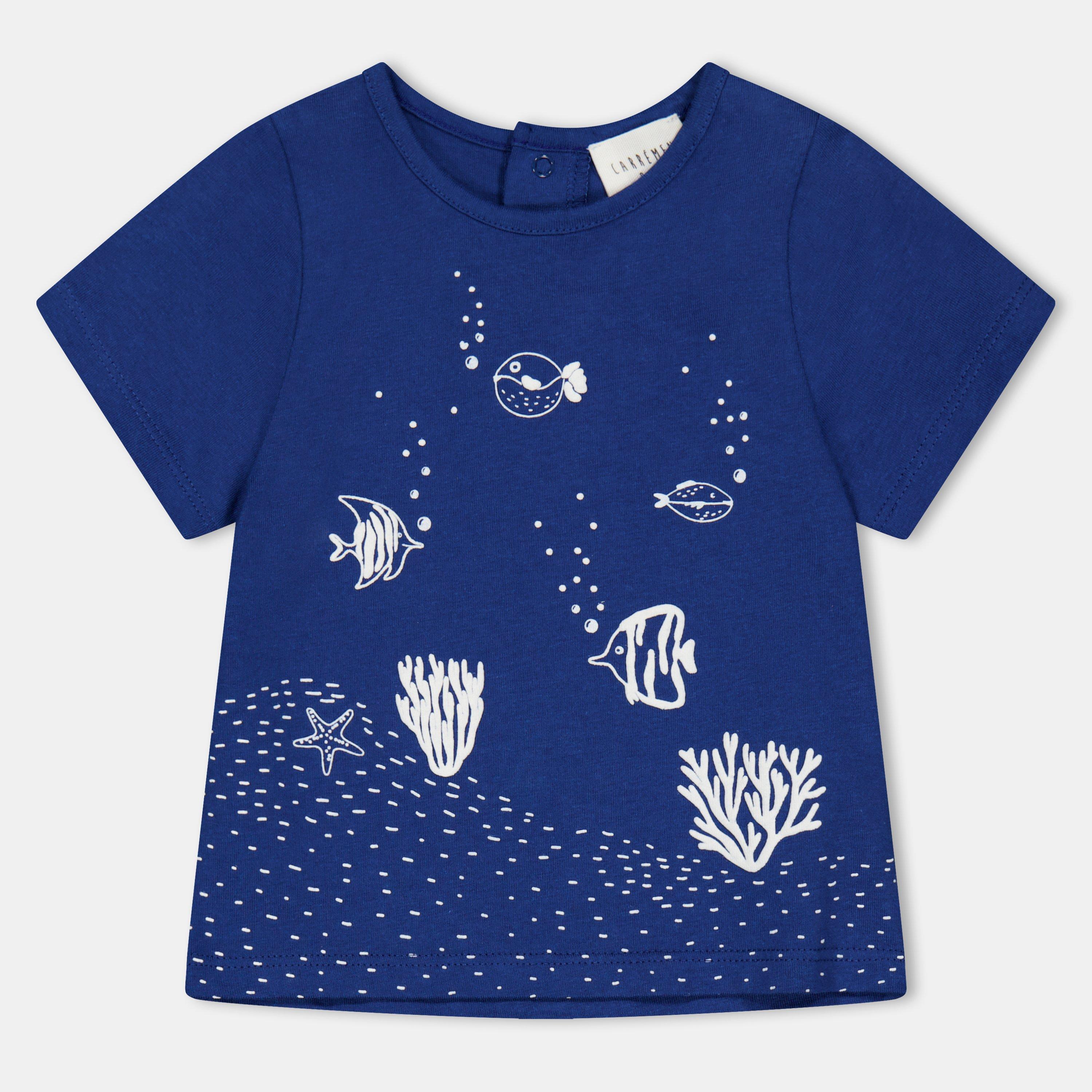 Blue - Carrement Beau - Unisex Kids' Regular Fit Short-Sleeve T-Shirt - 1