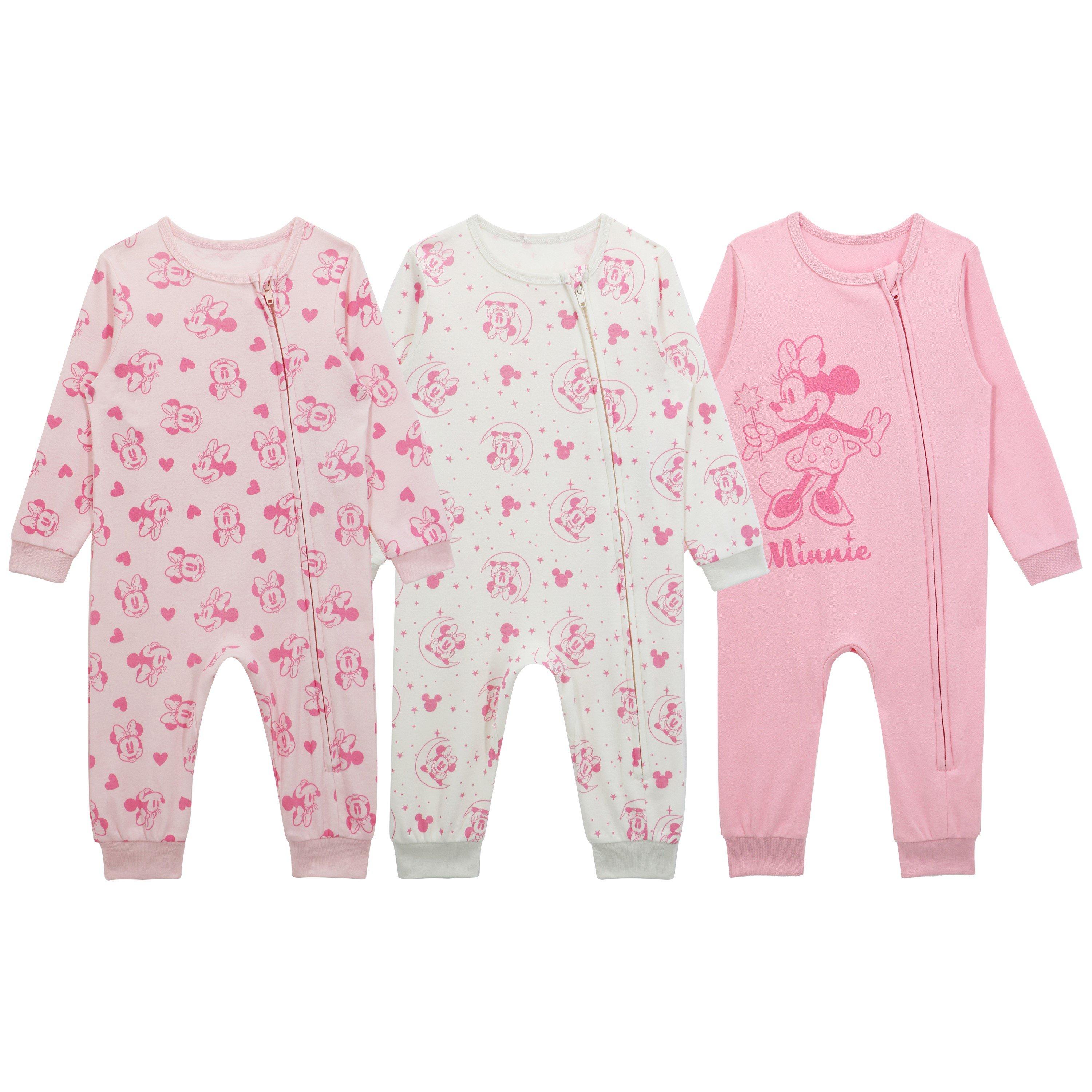 Minnie - Character - Babys Disney 3Pk Sleepsuit - 1