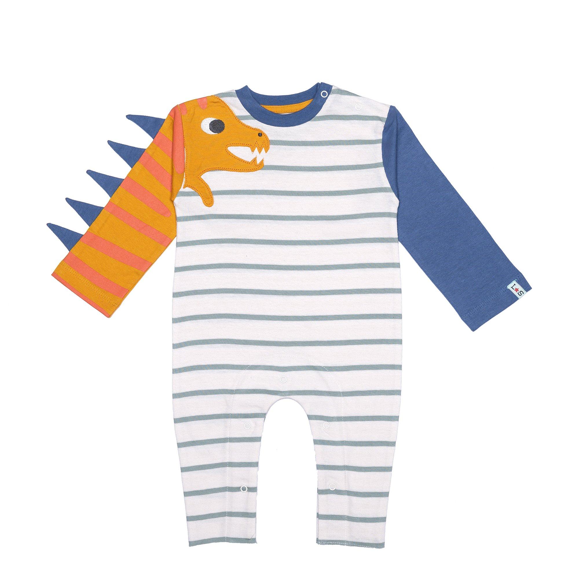 Lilly and Sid Dino Sleeve Playsuit