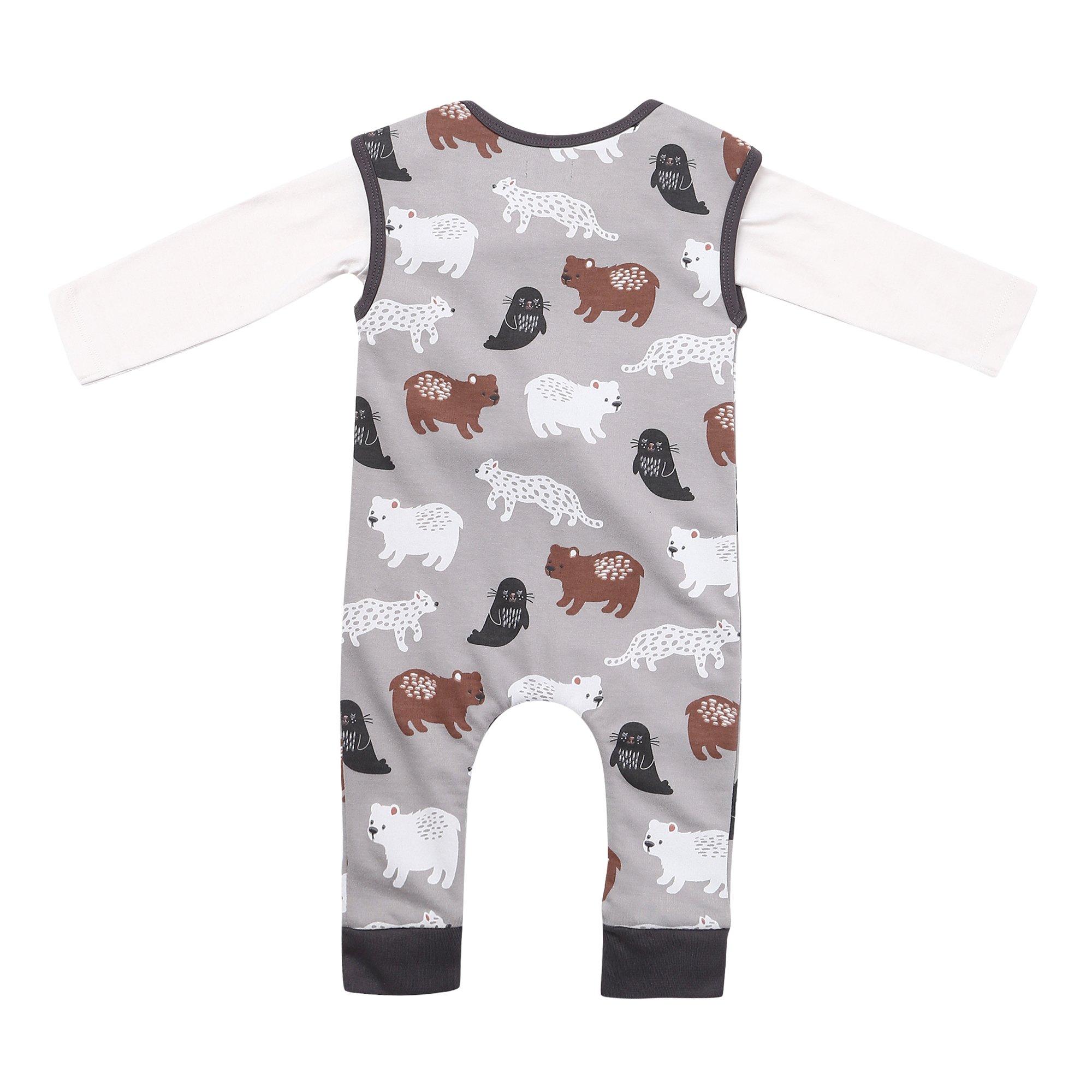 Multi - Lilly and Sid - & Sid Multicoloured Mixed Animal Print Top And Dungarees Set - 2