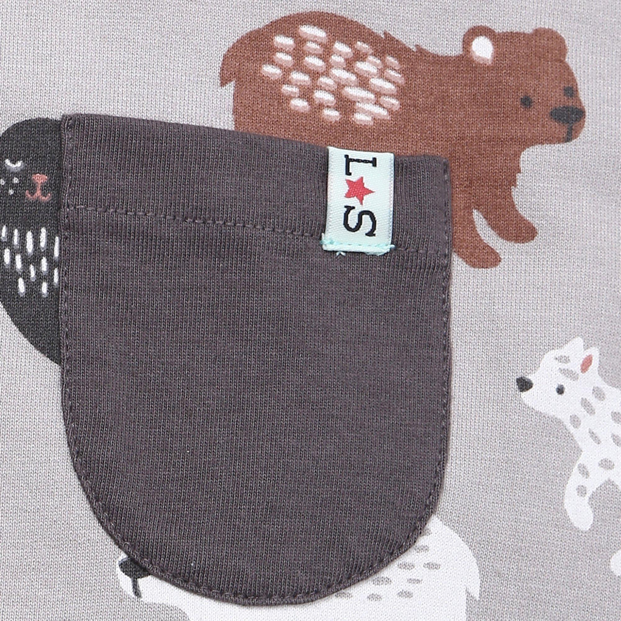 Multi - Lilly and Sid - & Sid Multicoloured Mixed Animal Print Top And Dungarees Set - 4