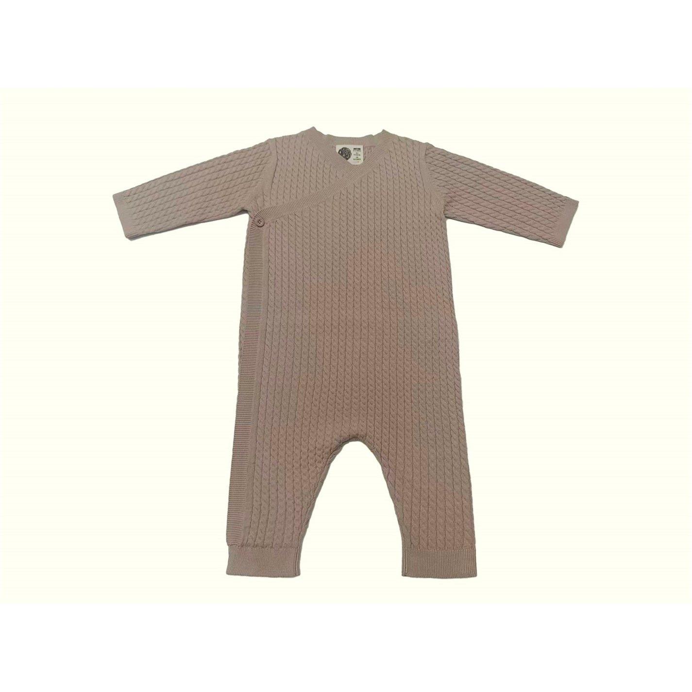 Humus - Pretty Green - Kids Viscose Long Sleeve Sleep Suit Onesie - 3