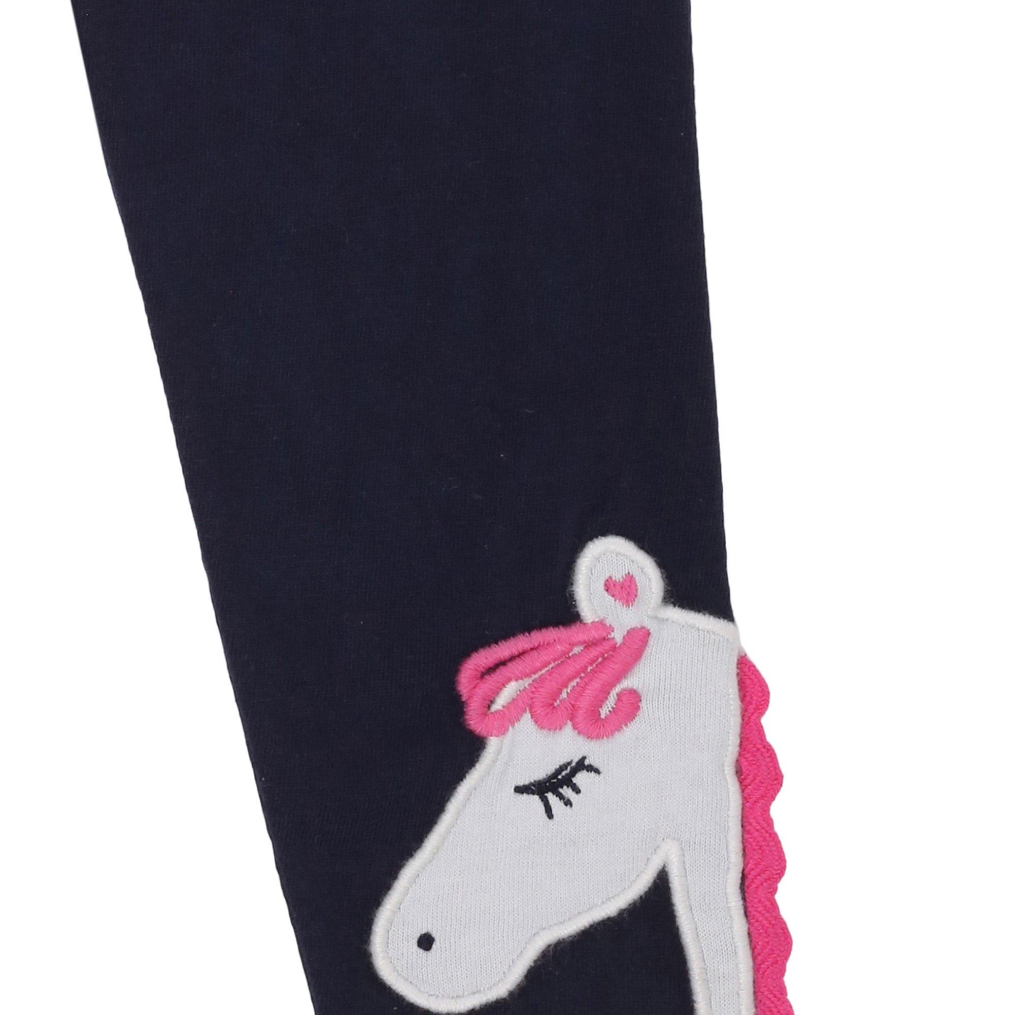 Multi - Lilly and Sid - Horse Floral Leggings - 4