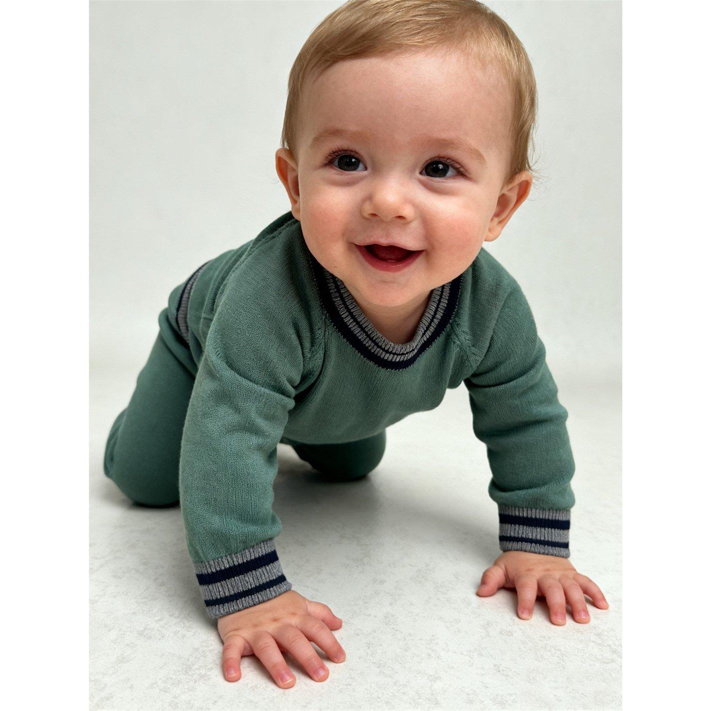 Trellis - Pretty Green - Kids Cotton Top and Trouser Pyjama Set - 4