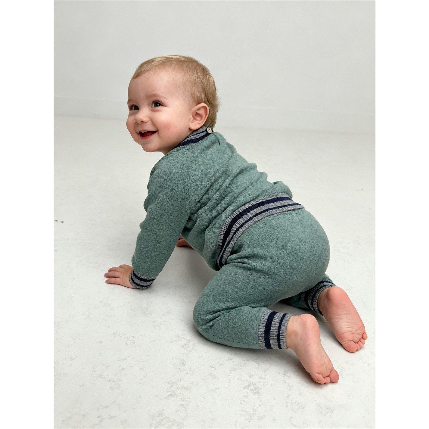 Trellis - Pretty Green - Kids Cotton Top and Trouser Pyjama Set - 5