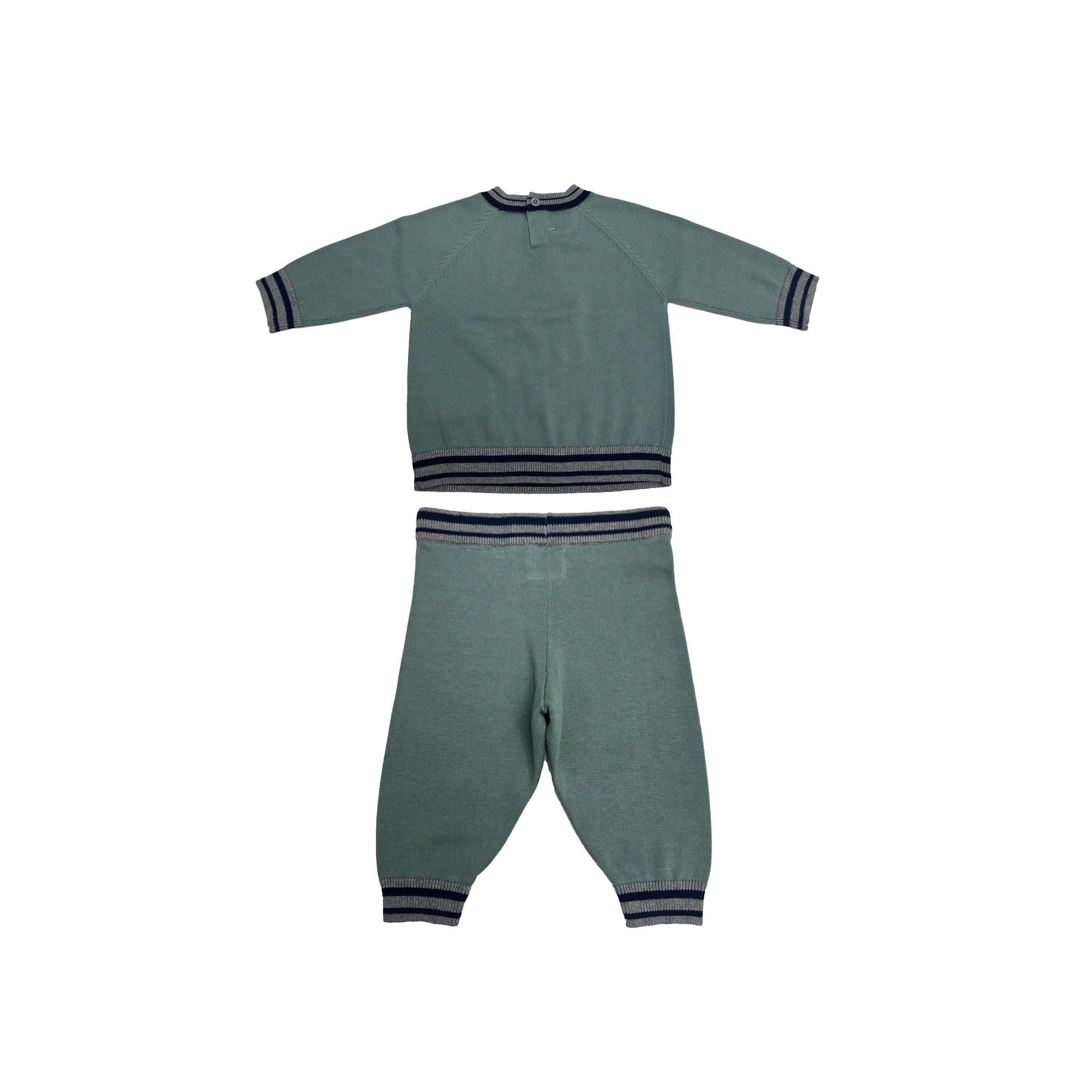 Trellis - Pretty Green - Crw Jog Set Bb62 - 2