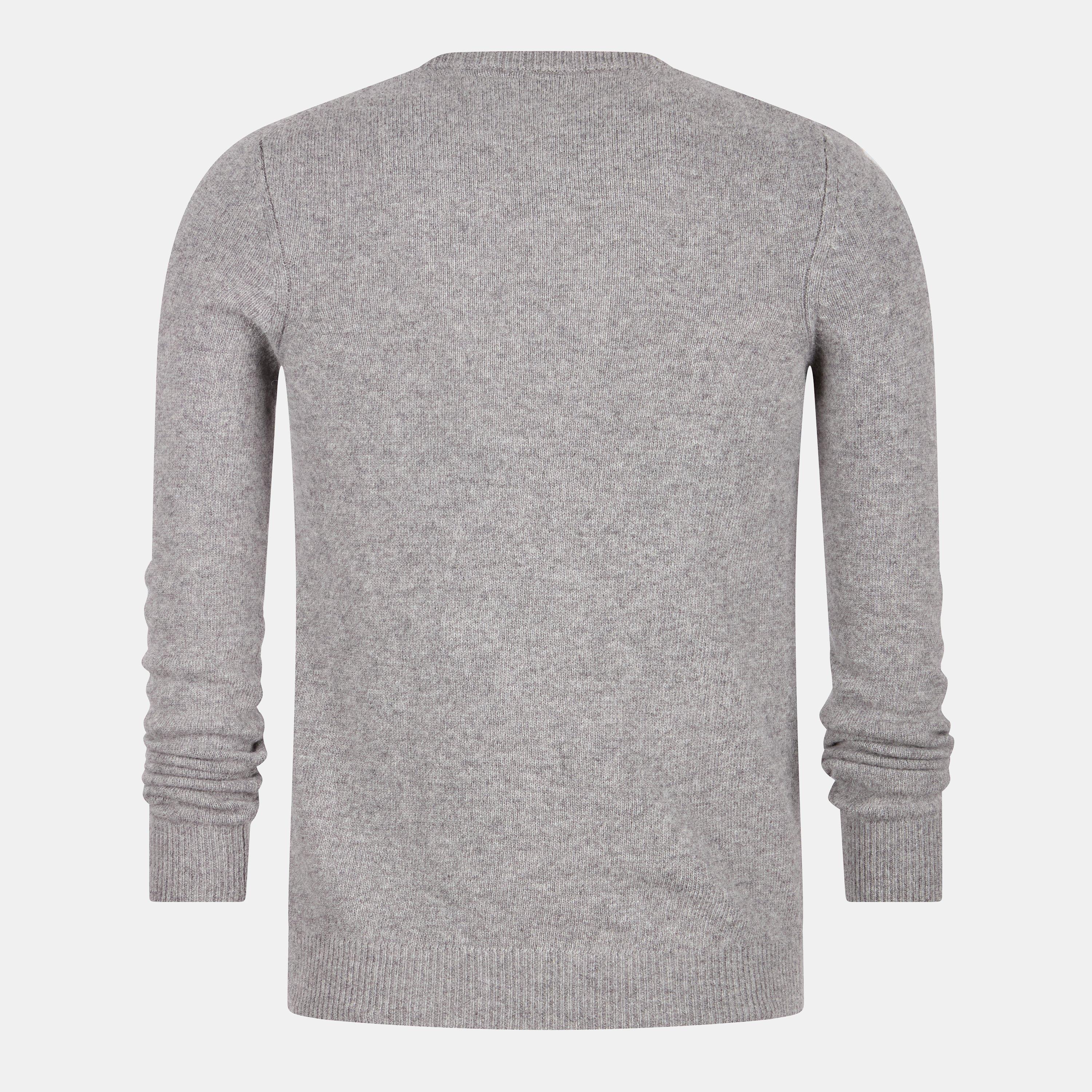 Mid Grey Marl - Lyle and Scott - Knit Jumper - 2