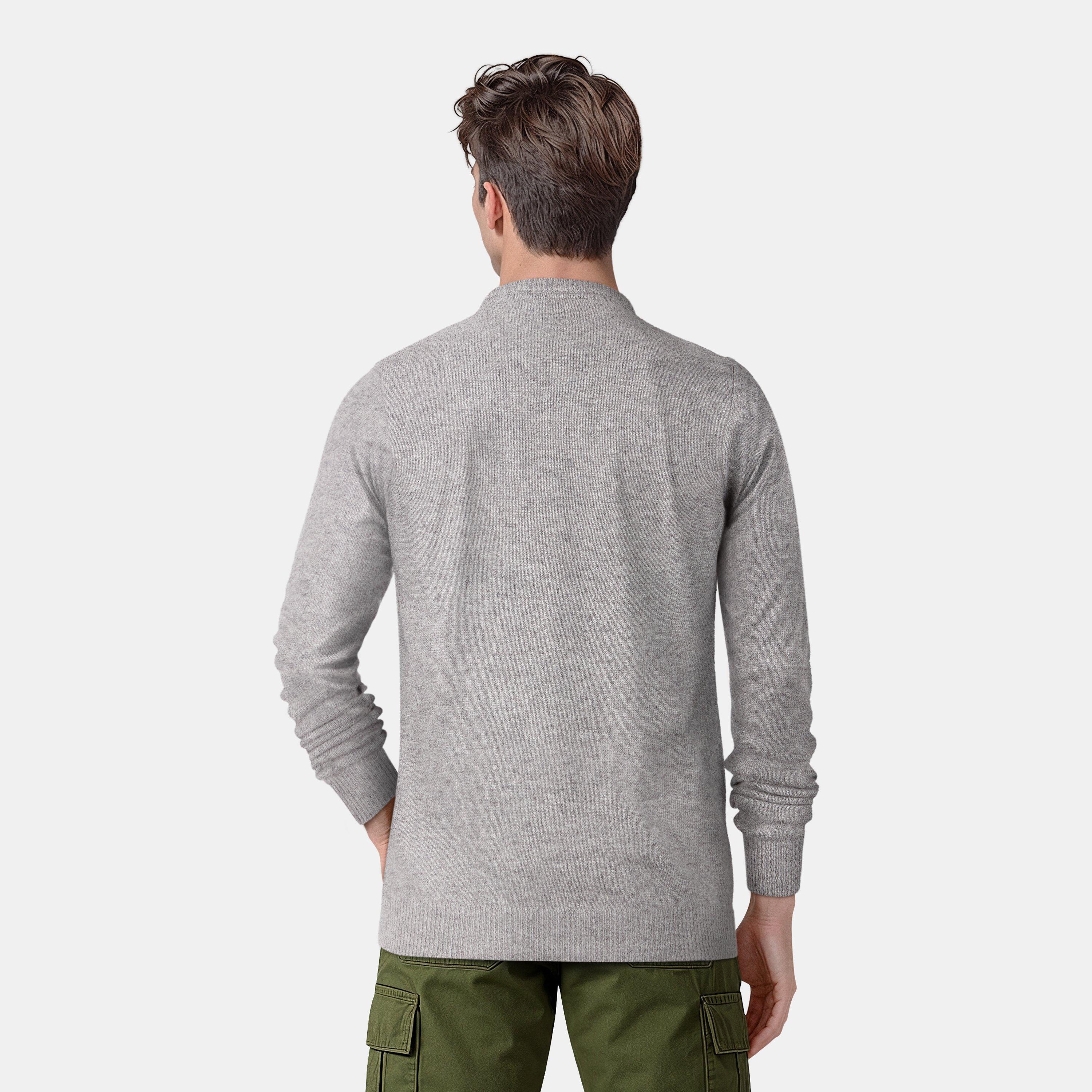 Mid Grey Marl - Lyle and Scott - Knit Jumper - 4