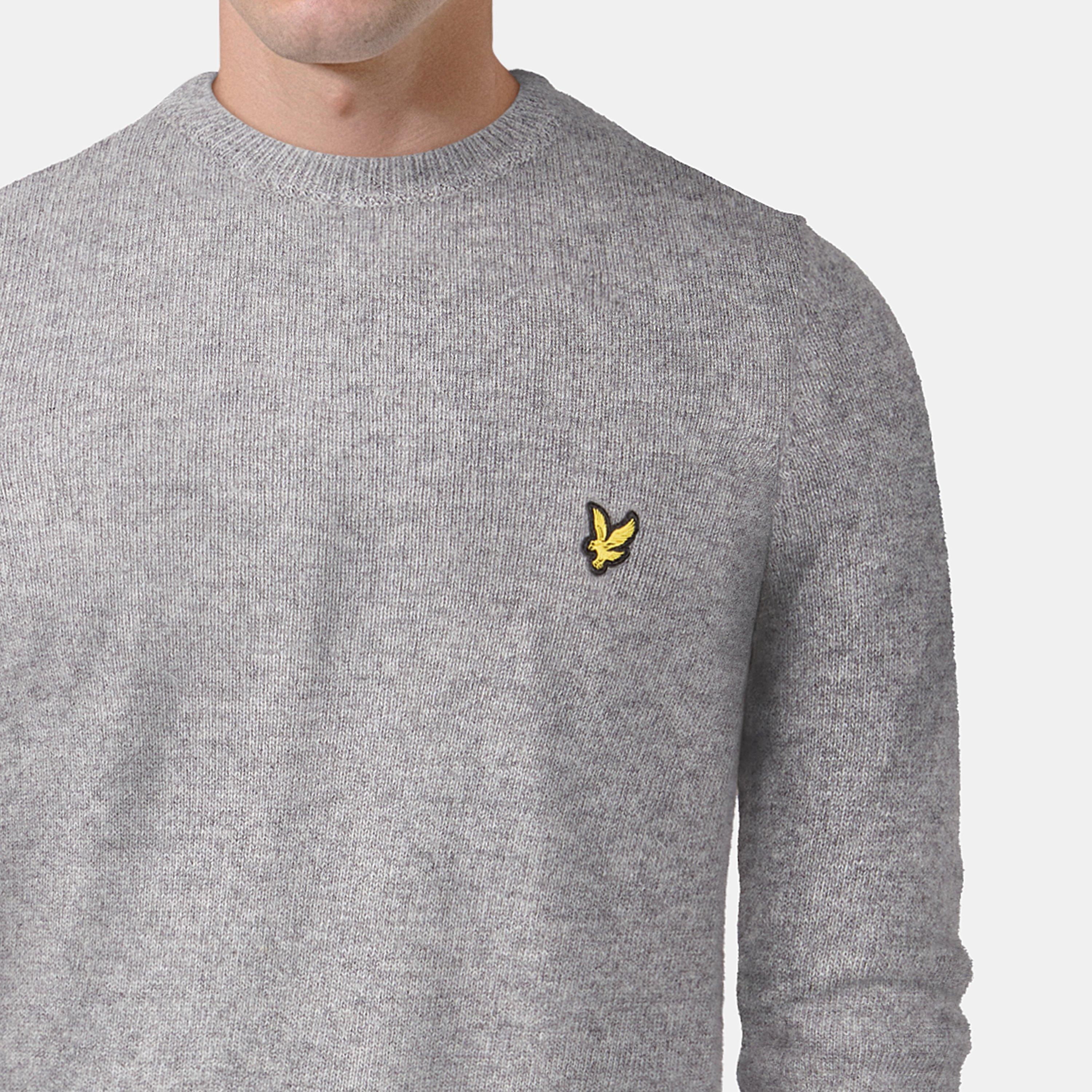 Mid Grey Marl - Lyle and Scott - Knit Jumper - 5