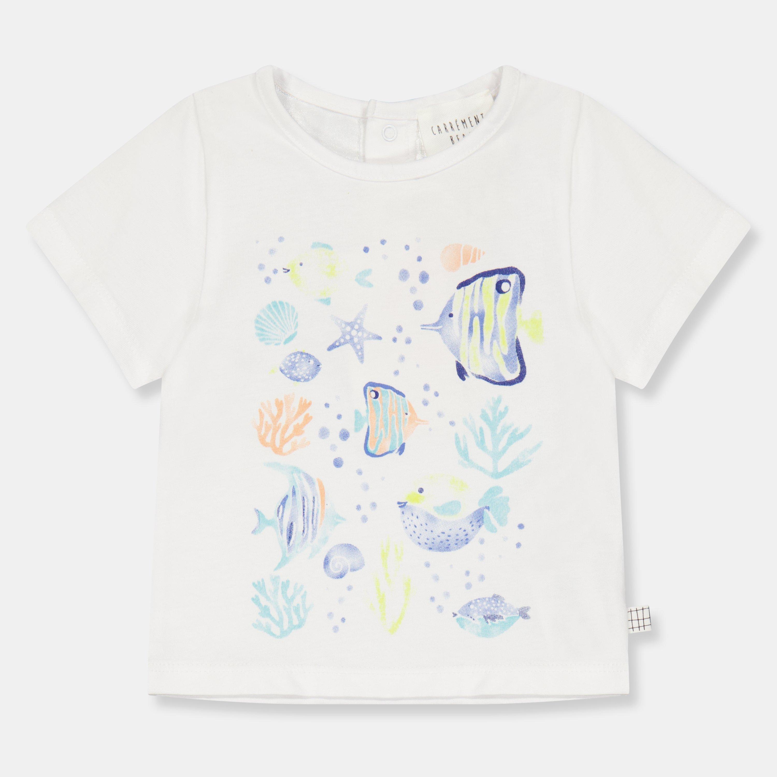 White - Carrement Beau - Unisex Kids' Short-Sleeve Regular Fit T-Shirt - 1