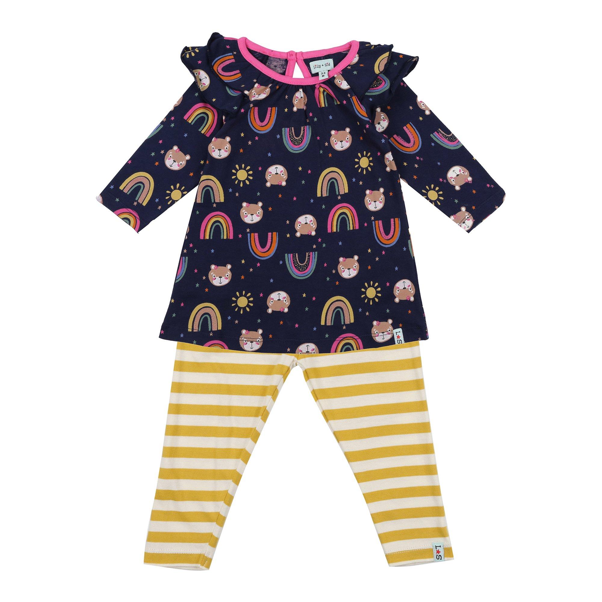 Mehrfarbig - Lilly and Sid - Rainbow Dress Leggings - 1