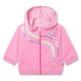 Billieblush Velvet Zip Hoodie Baby Girls