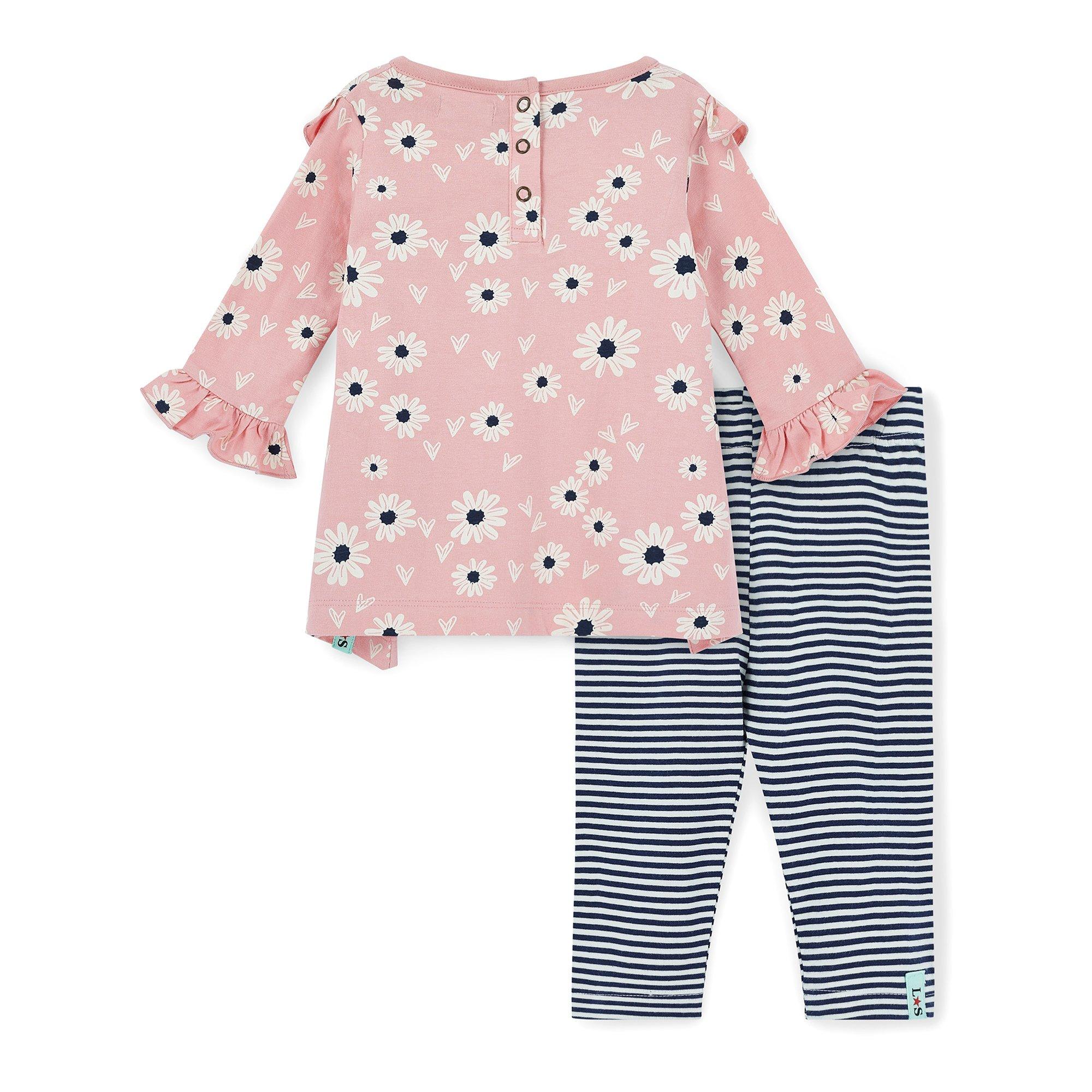 Multi - Lilly and Sid - Floral Top and Legging Set - 2