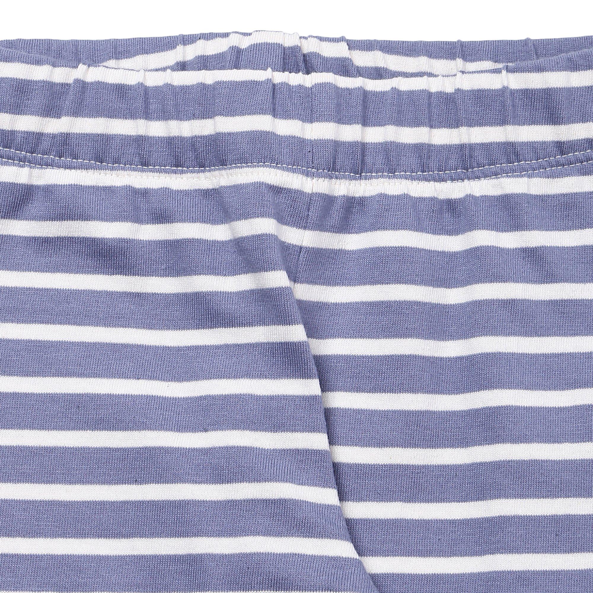 Blue - Lilly and Sid - & Sid Multicoloured Animal Forest And Stripe Print Leggings - 2 Pack - 4