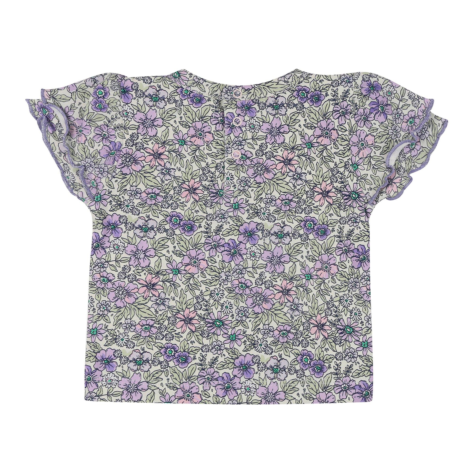 Multi - Lilly and Sid - Floral T-Shirt and Shorts Set - 2