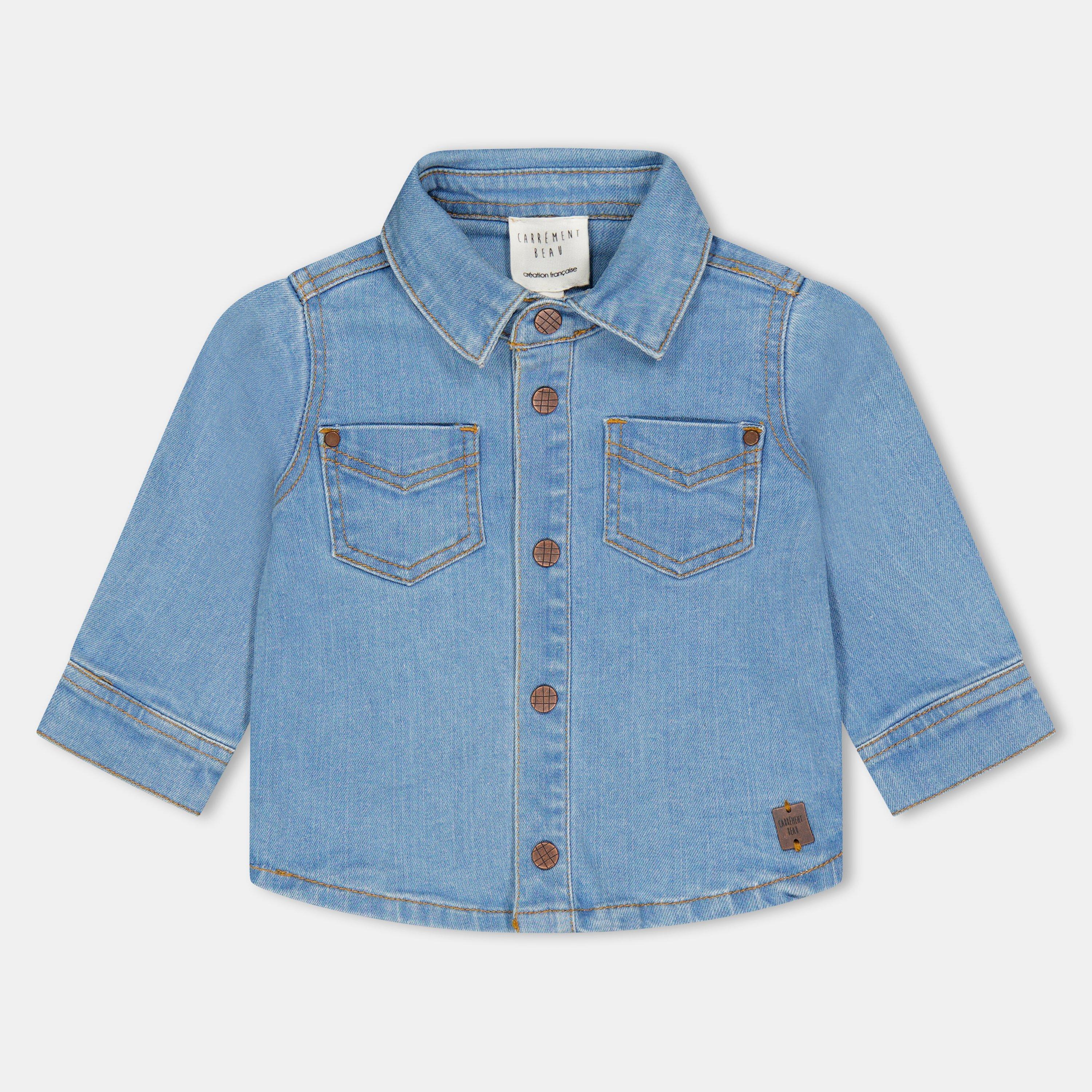 Carrement Beau Kids' Long-Sleeve Denim Shirt
