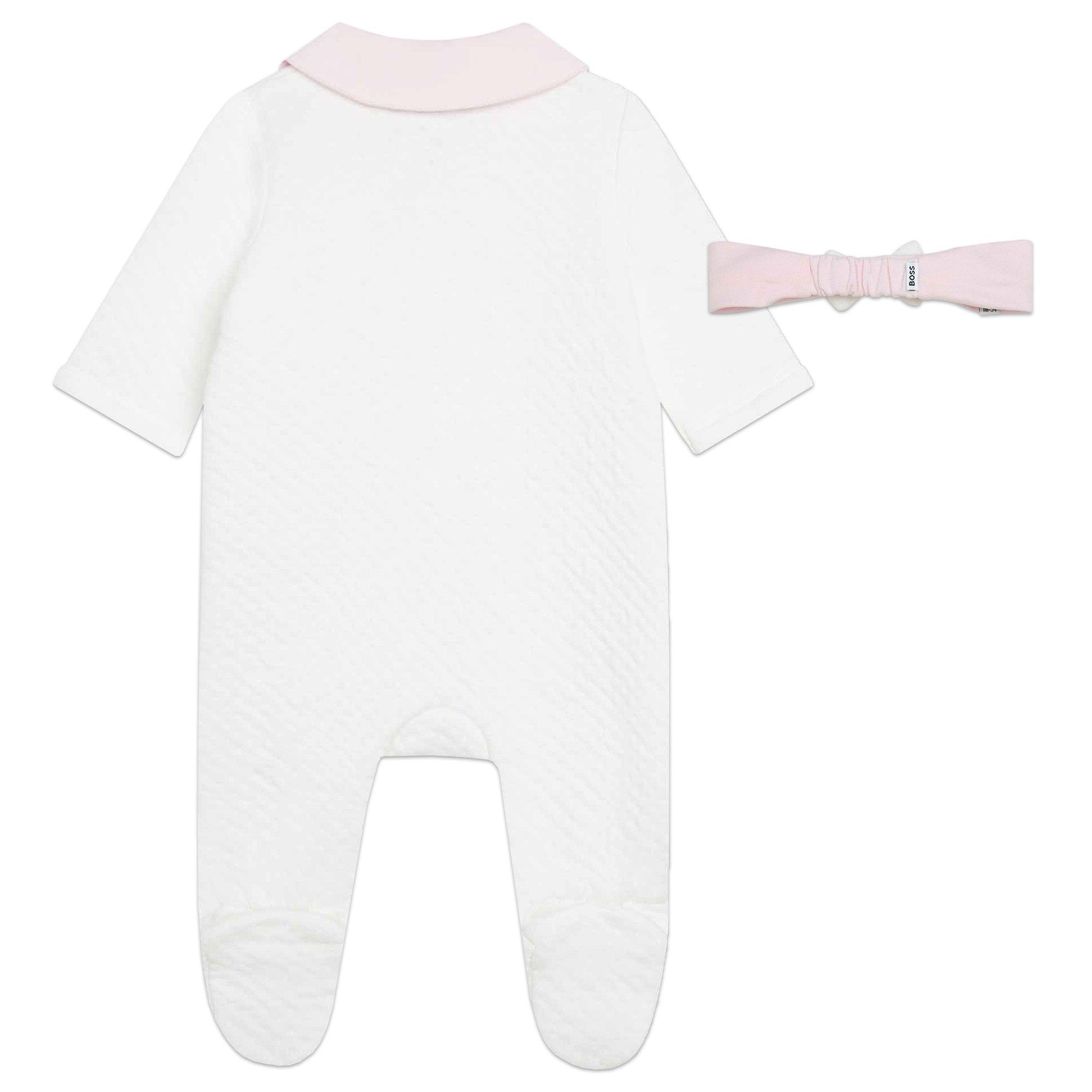 Off White 117 - Boss - Kids 2-Piece Sleepsuit Set, Embroidered Logo - 6