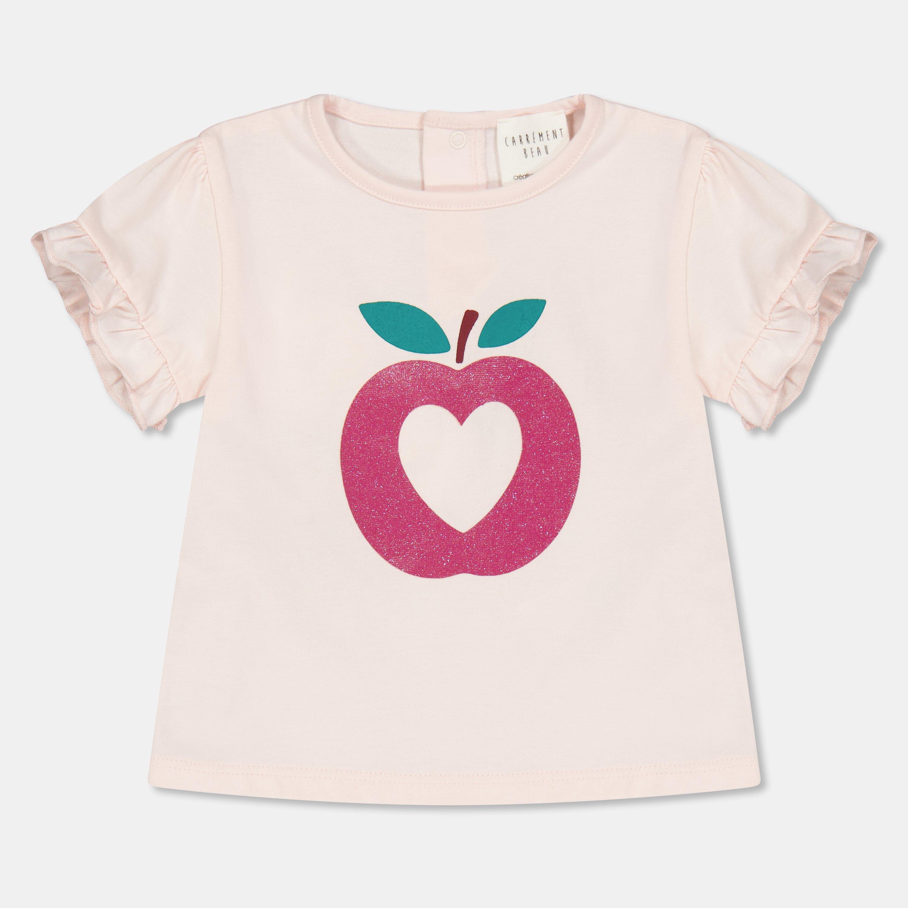 Carrement Beau  Newborn Kids' Regular Fit T-Shirt - Apricot - 6M