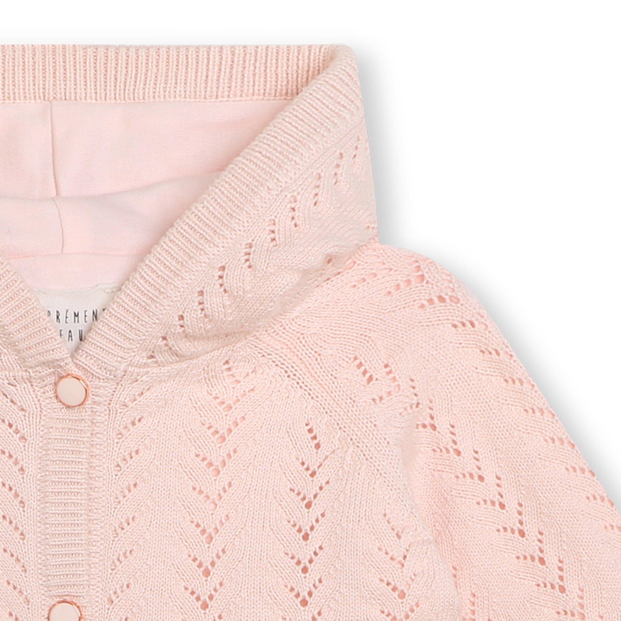 Apricot - Carrement Beau - Kids' Waterproof Adjustable Hood Rain Anorak - 3