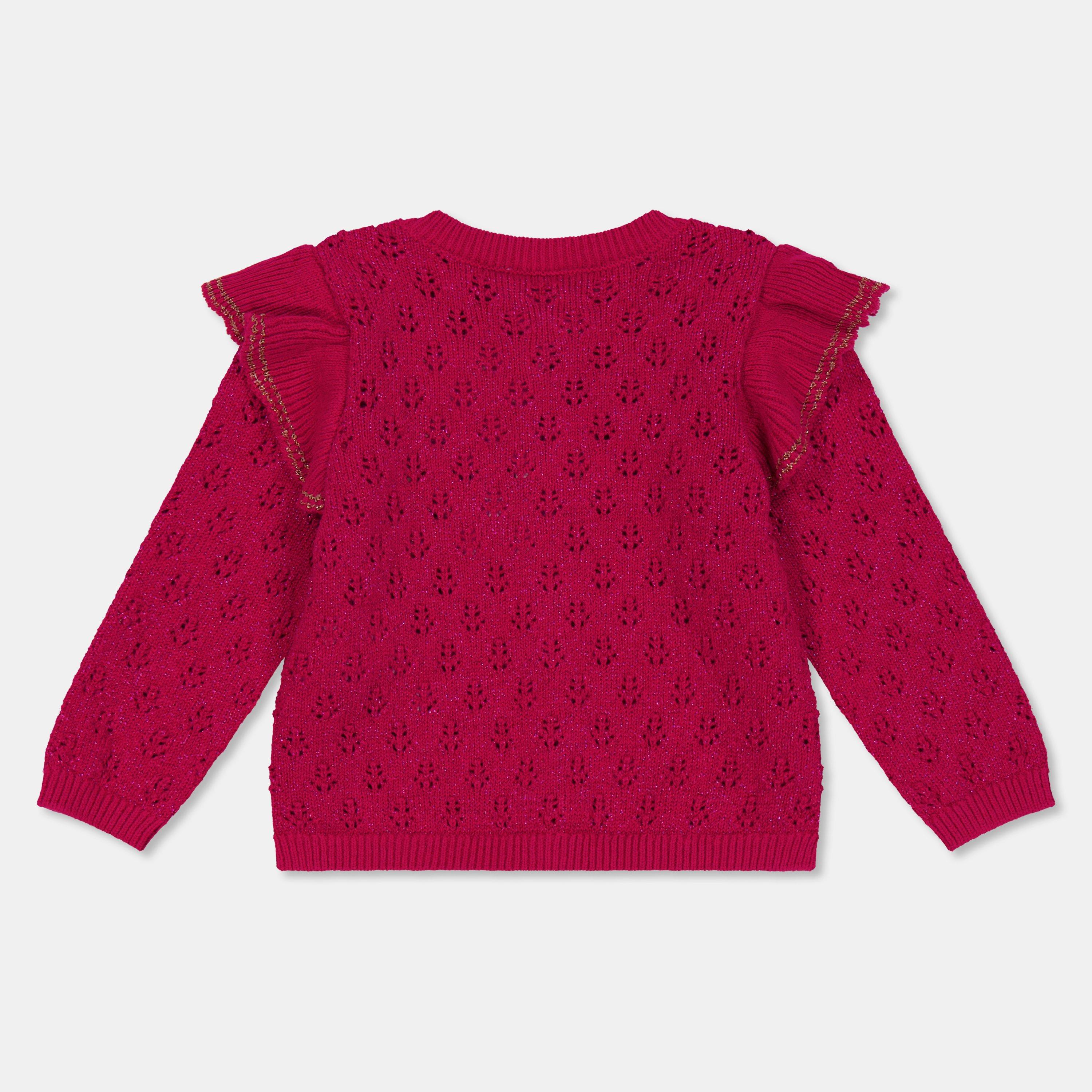 Rasberry - Carrement Beau - Kids' Knitted Cardigan - 2