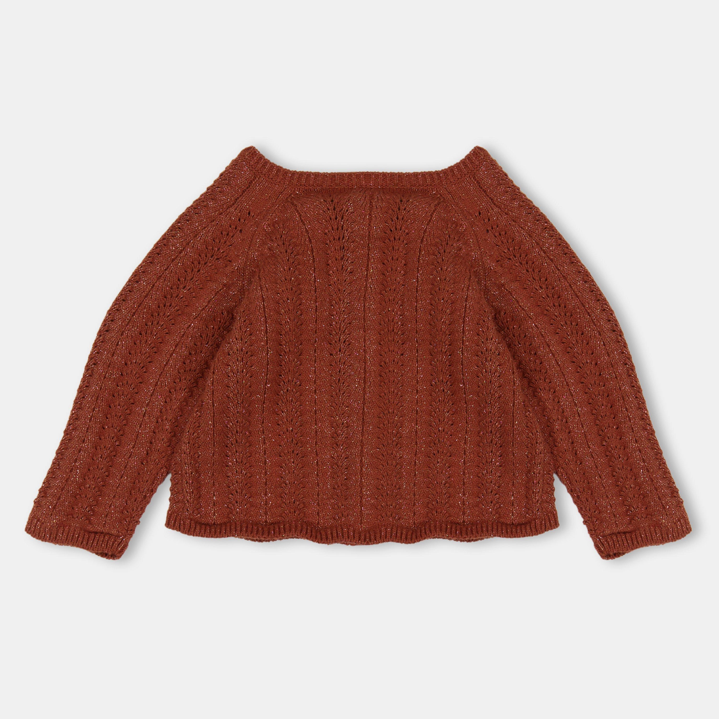 Chocolate - Carrement Beau - Kids' Knitted Cardigan - 2